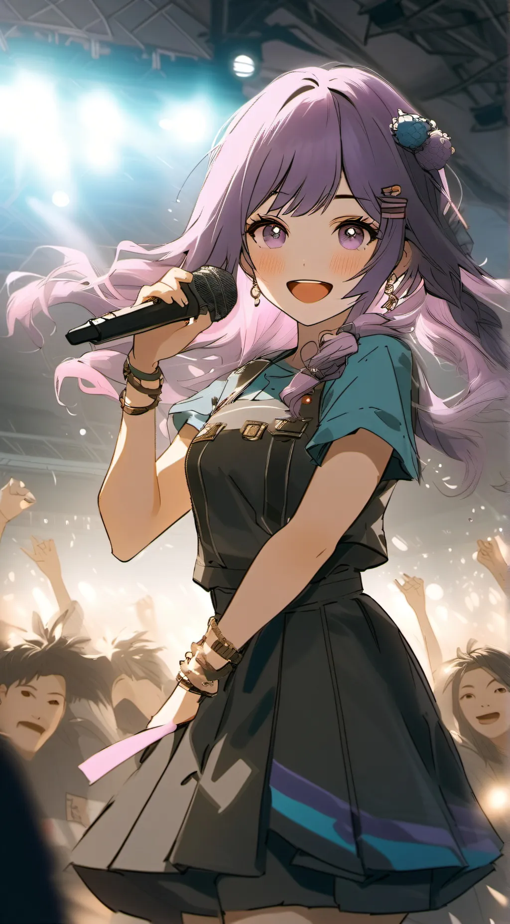 ai character: MHA pop star background