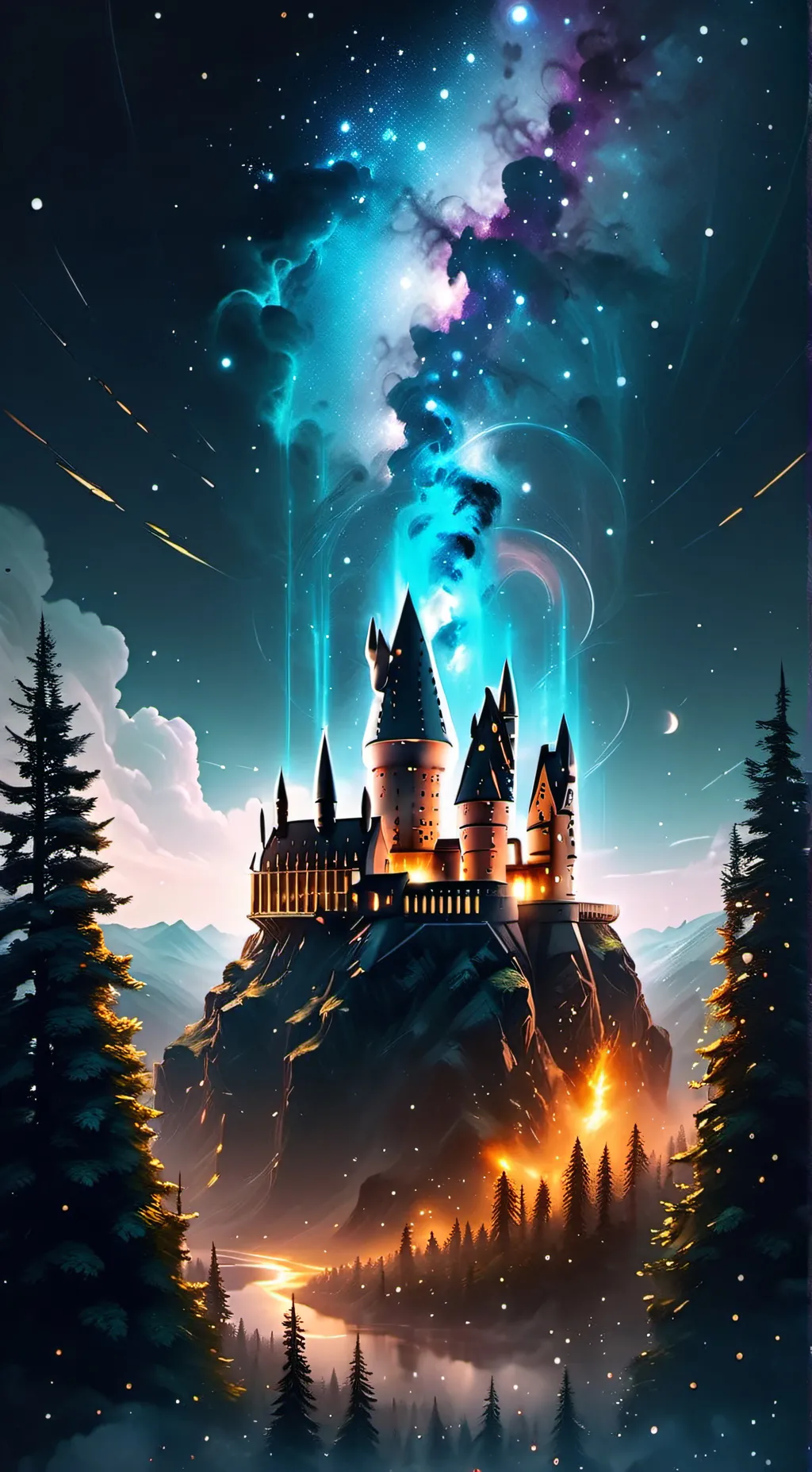 ai character: Hogwarts background