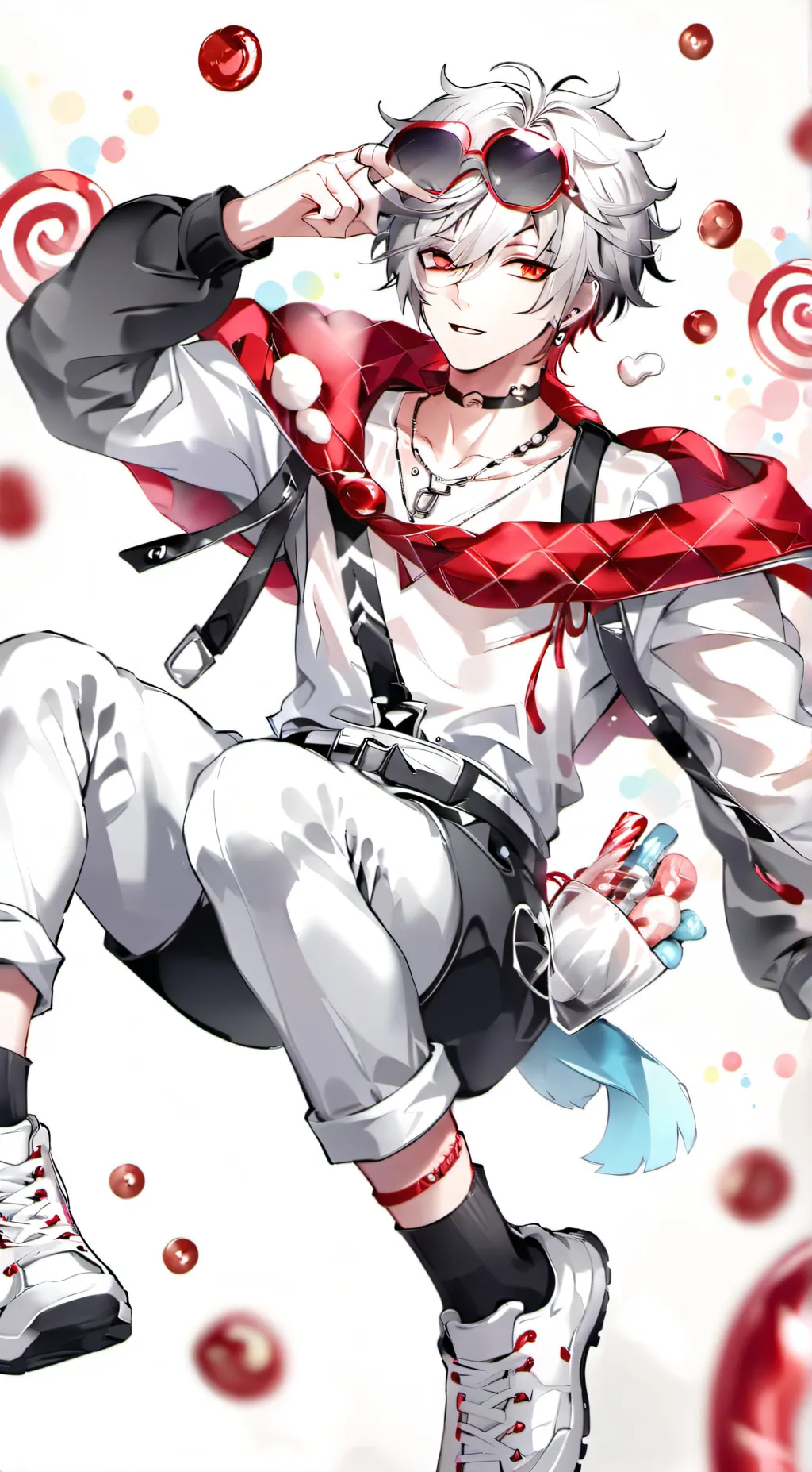 ai character: Candy background