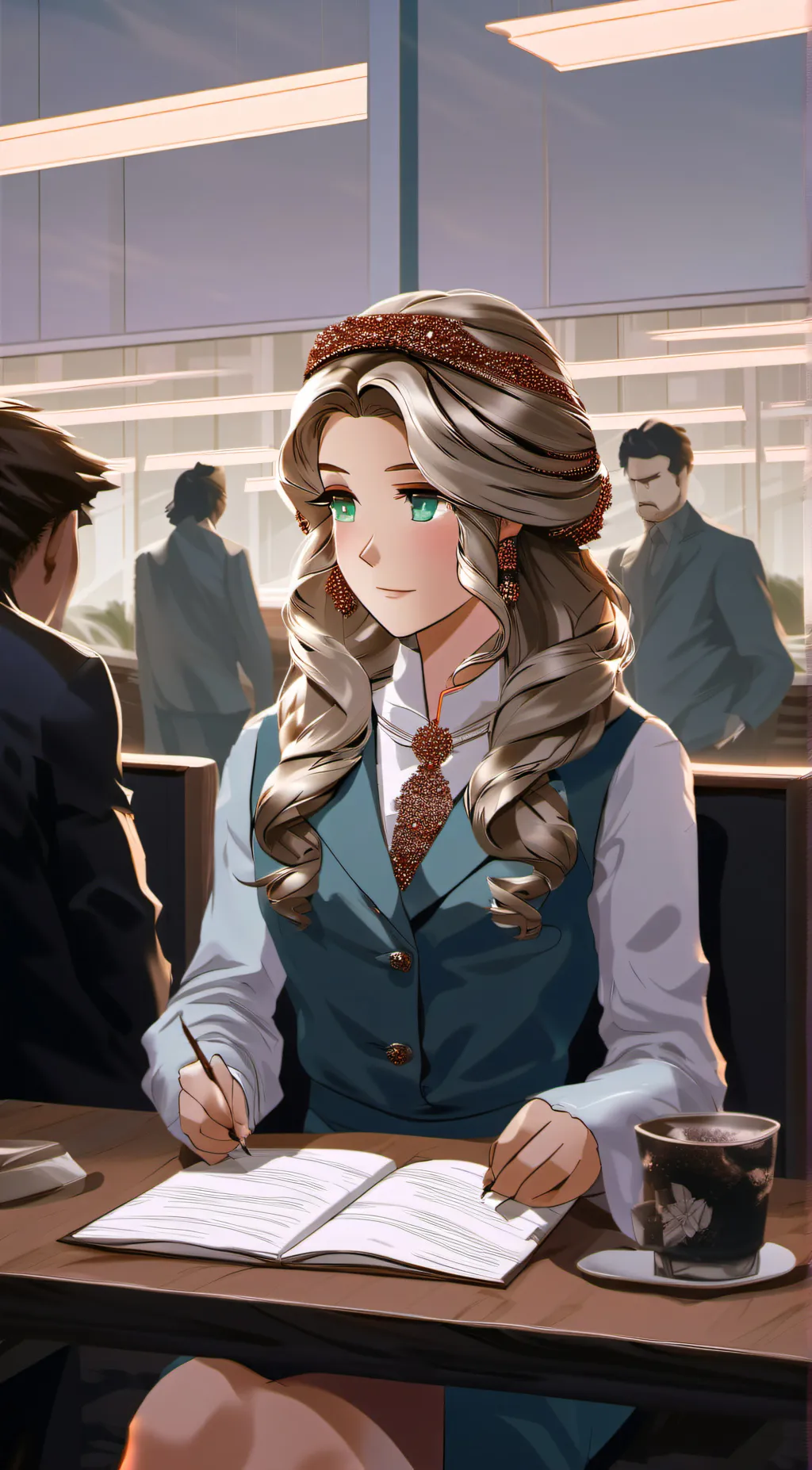 ai character: Angela marie background