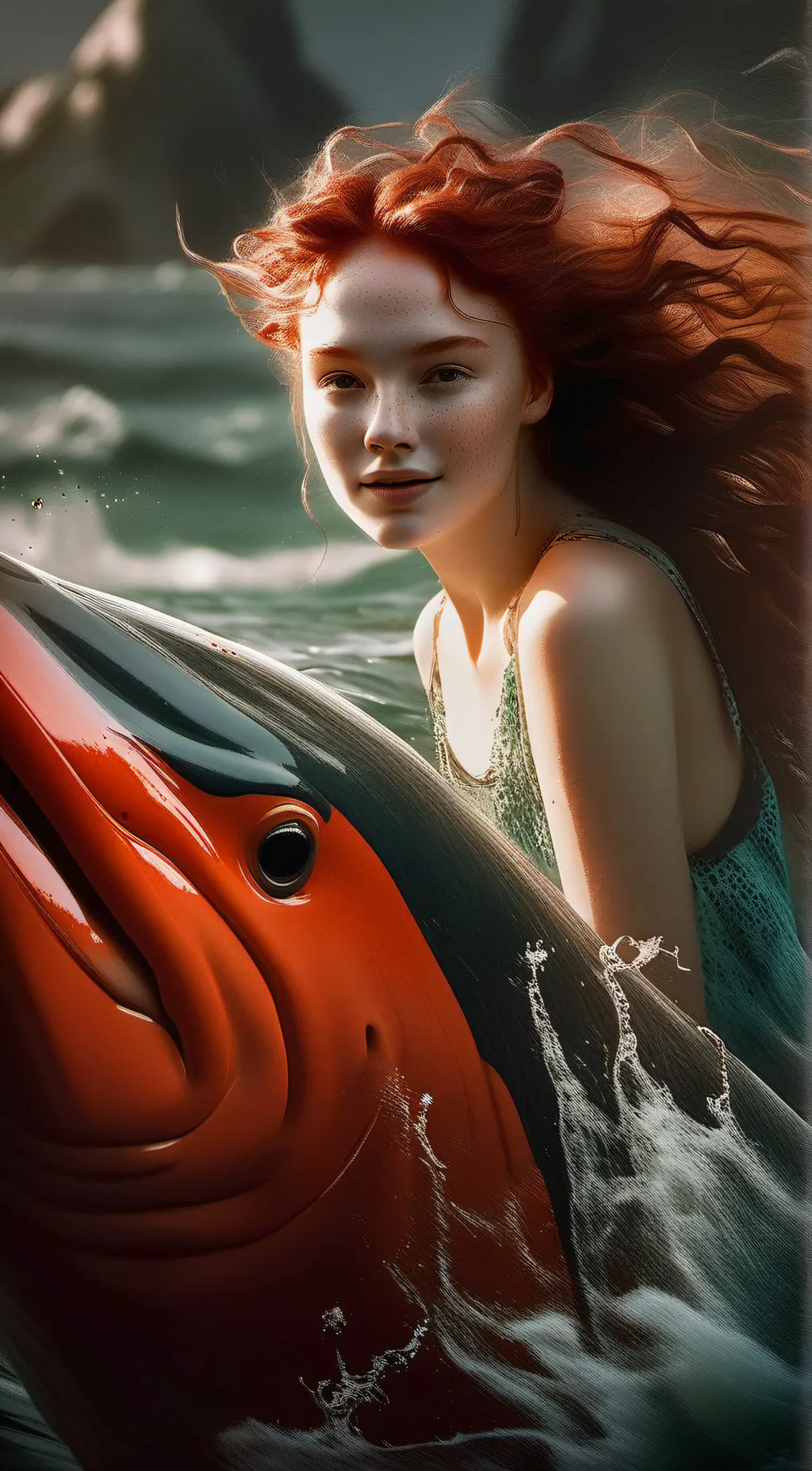 ai character: SIRENA MAYE  background