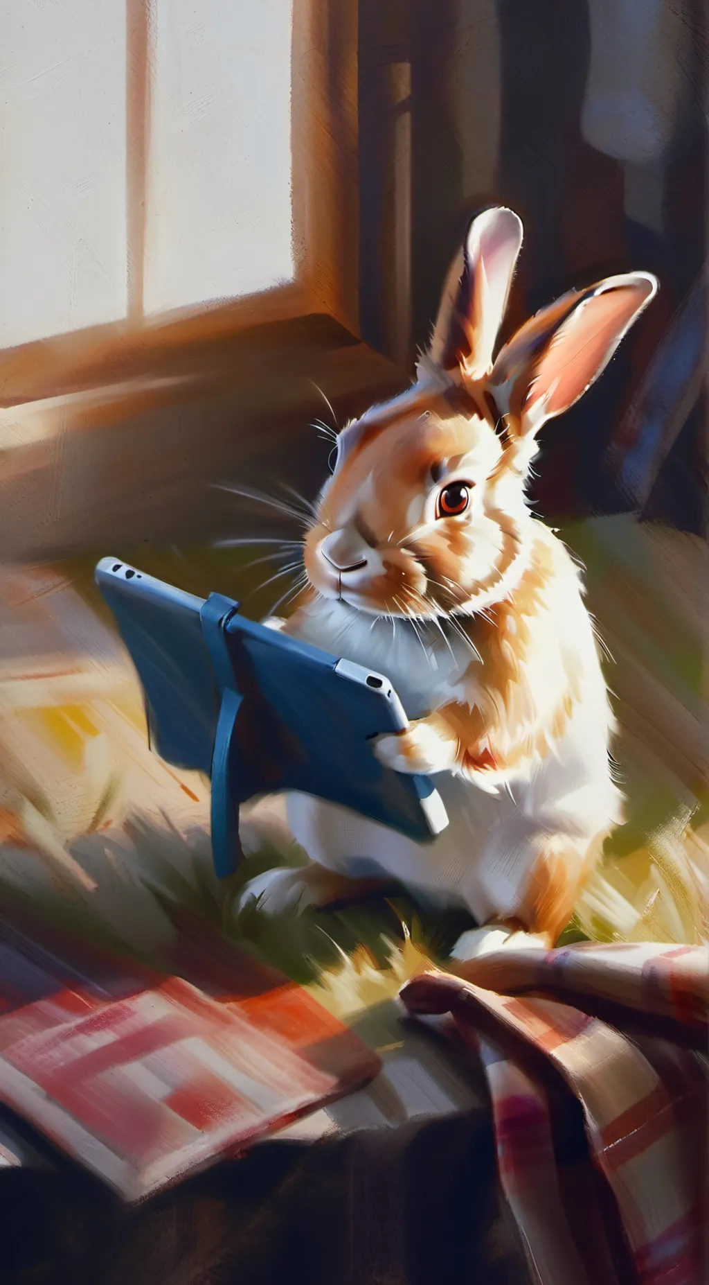 ai character: bunny background