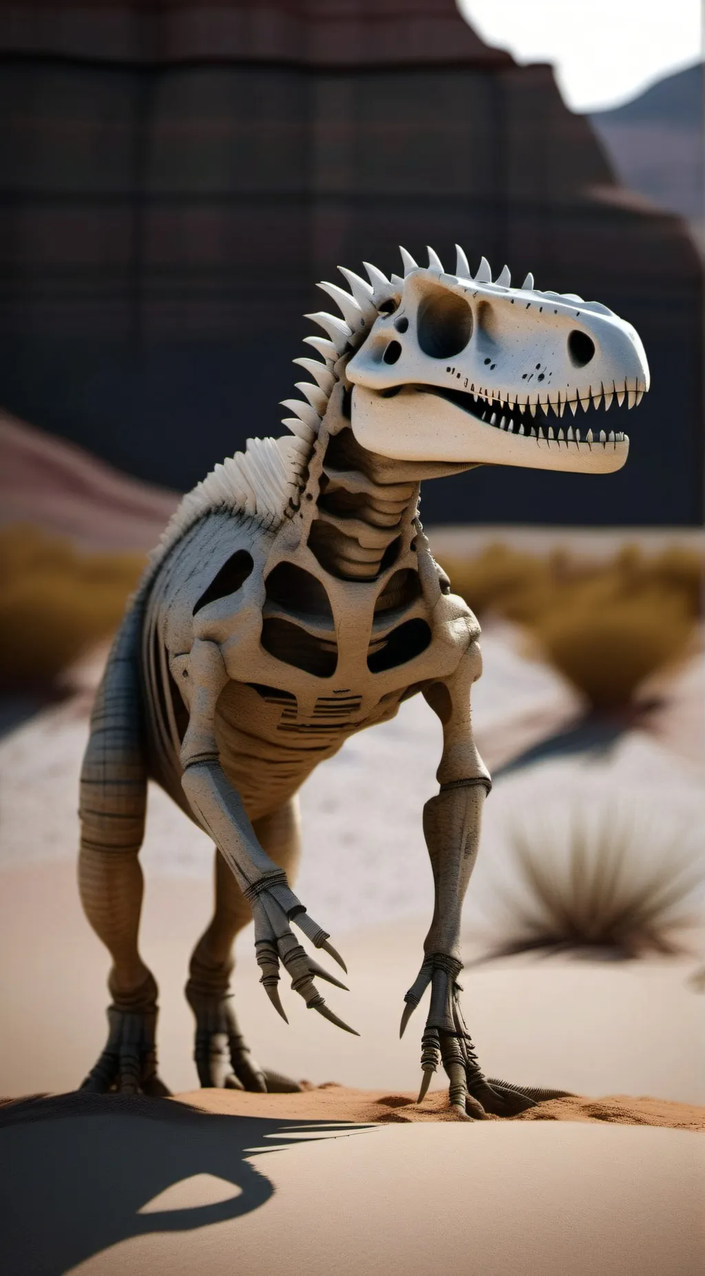 ai character: bone raptor background