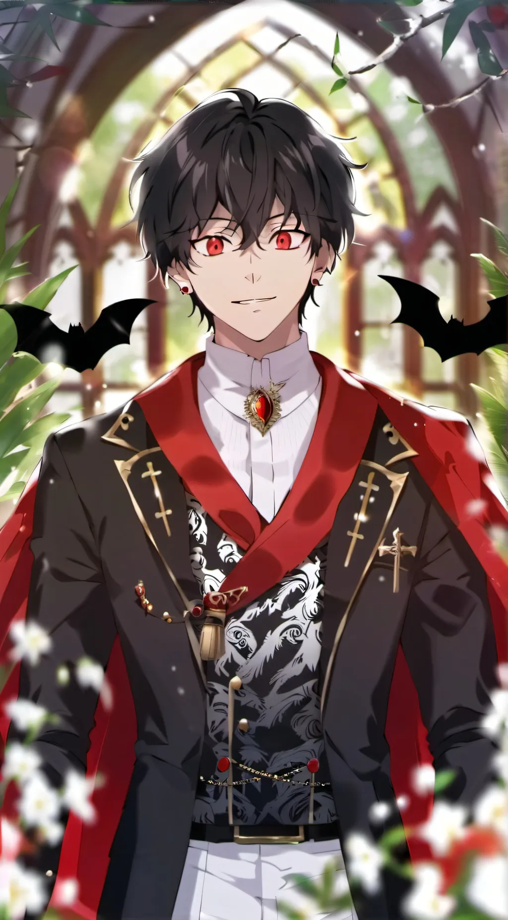 ai character: Vampire deku background