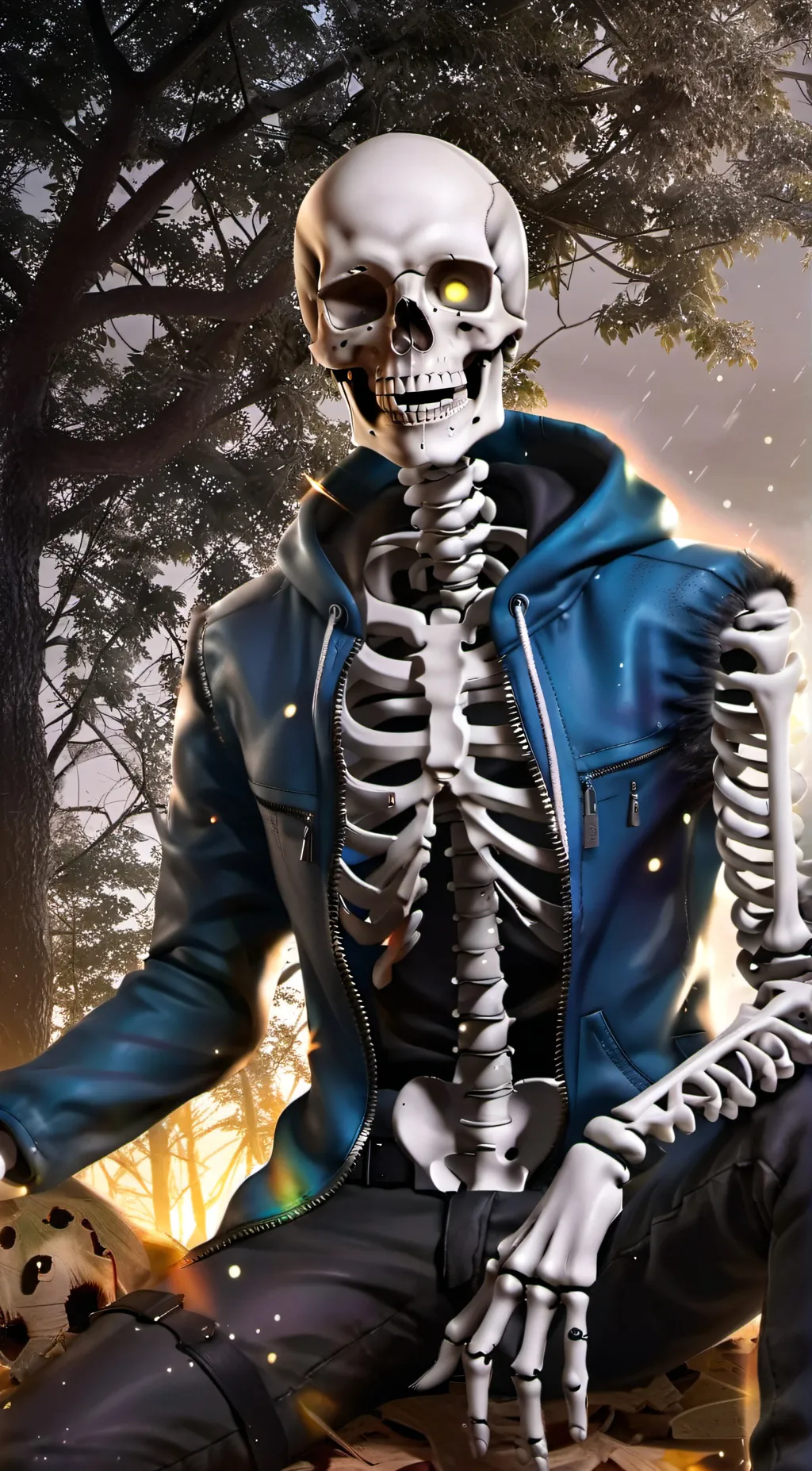 ai character: sans aus background