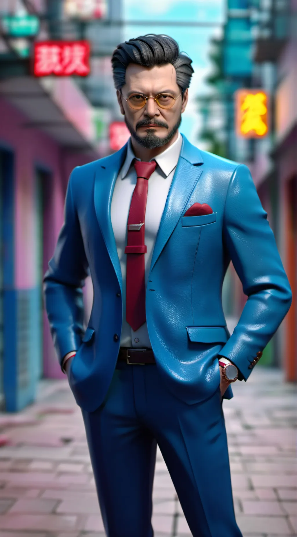 ai character: dad background