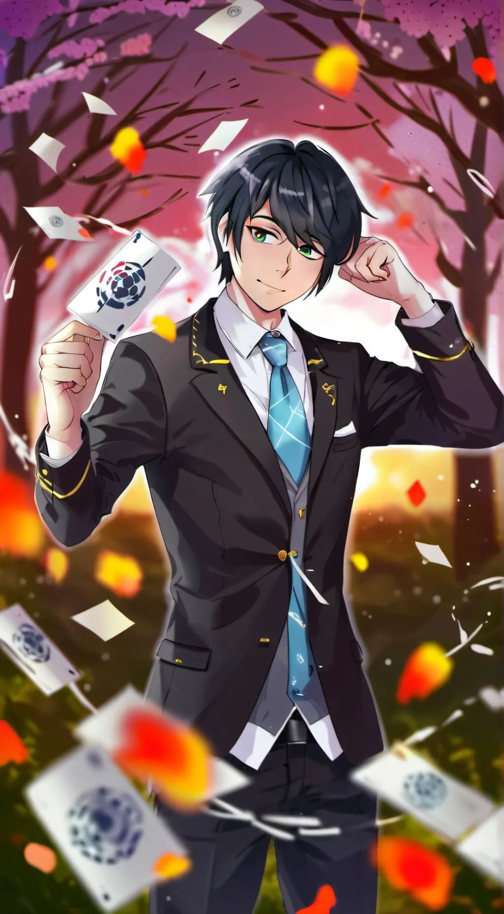 ai character: Gene x Ein background