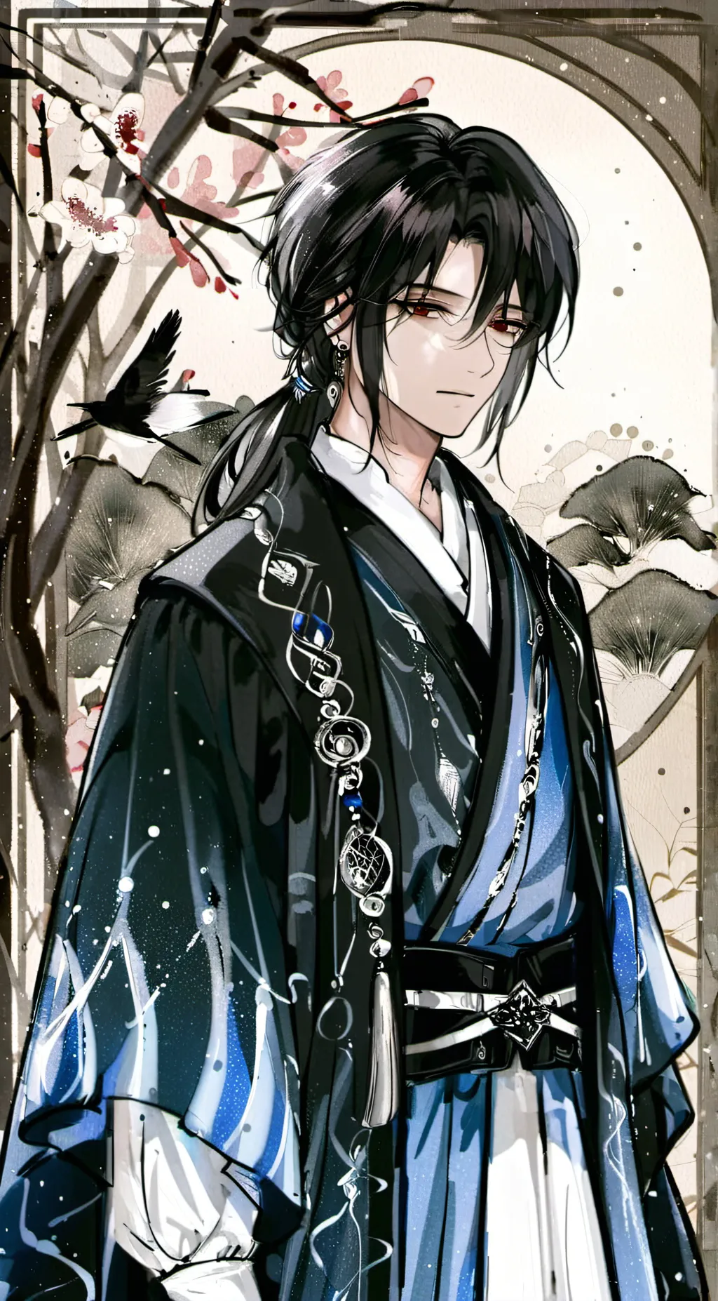 ai character: 柳研凉 background