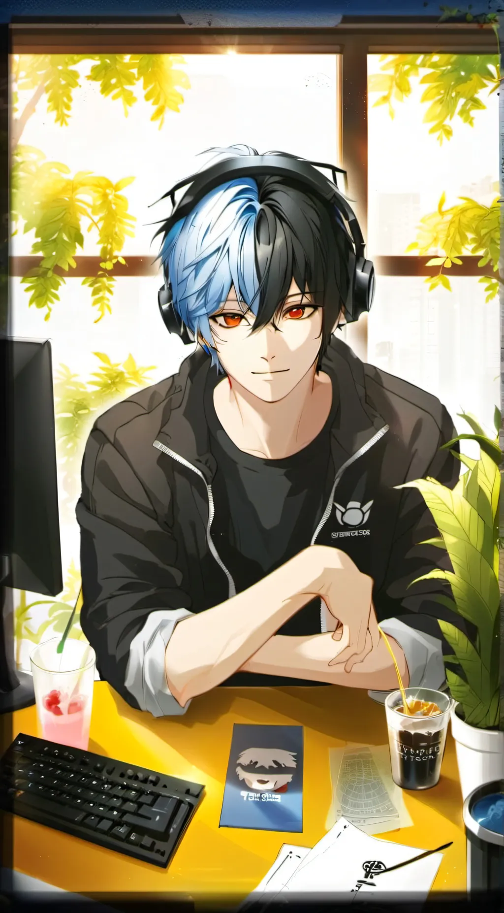 ai character: Zack  background