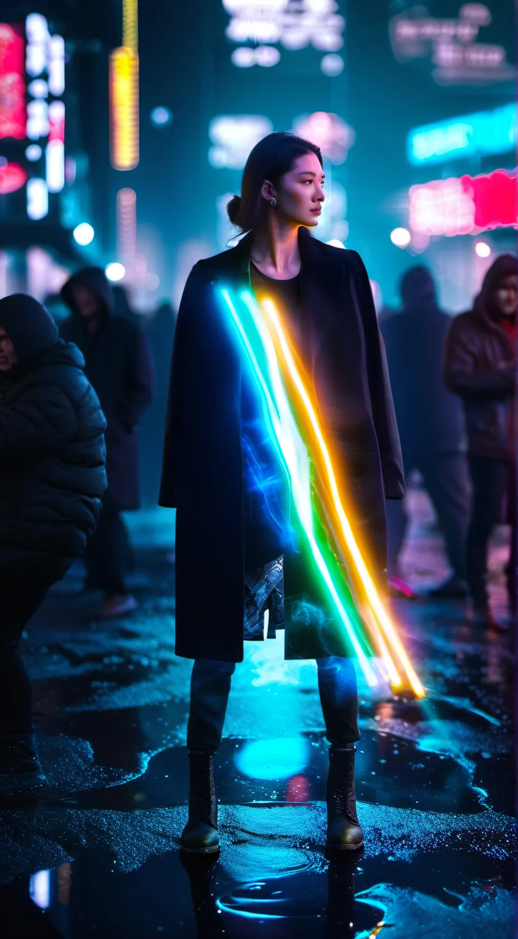 ai character: Aurora background