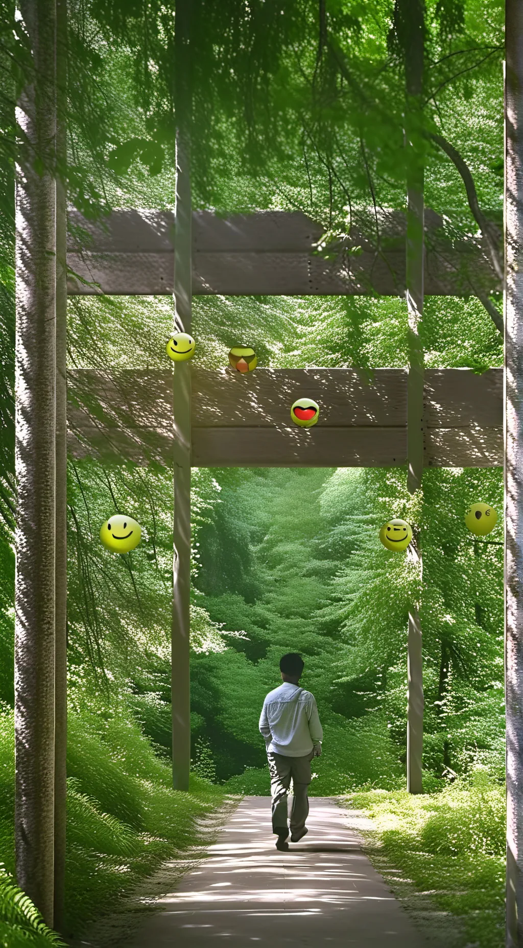 ai character: Emoji background