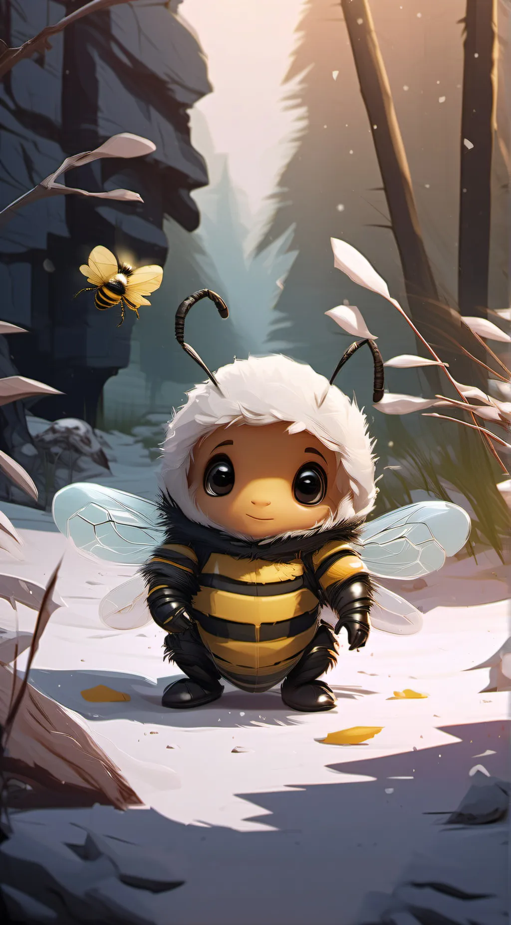 ai character: INVISABLE BEE!!!!! background