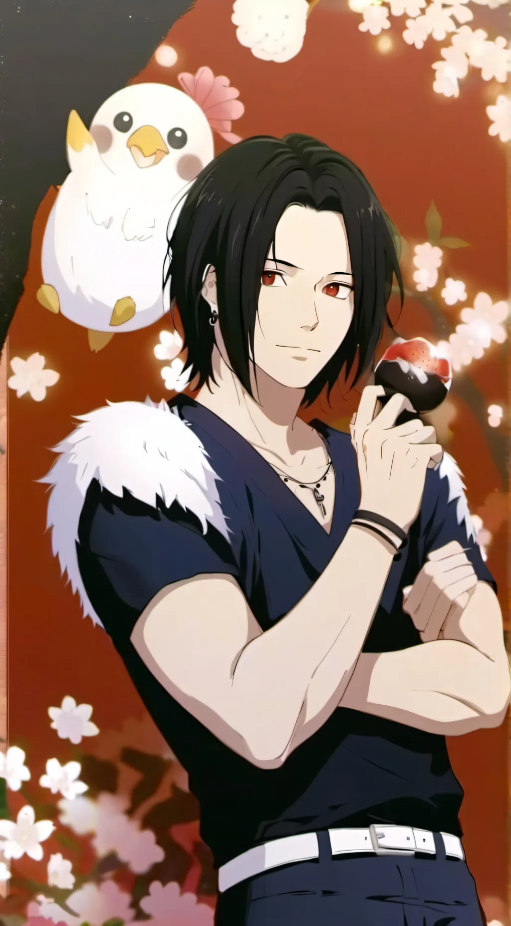 ai character: Sasuke background