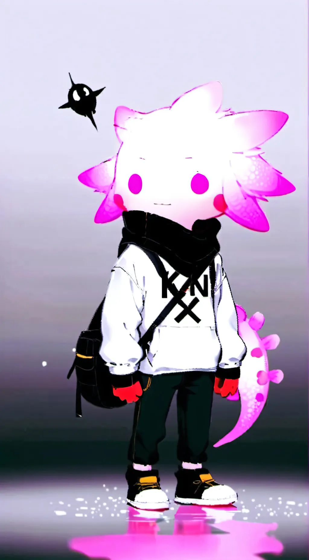 ai character: KinitoPet  background