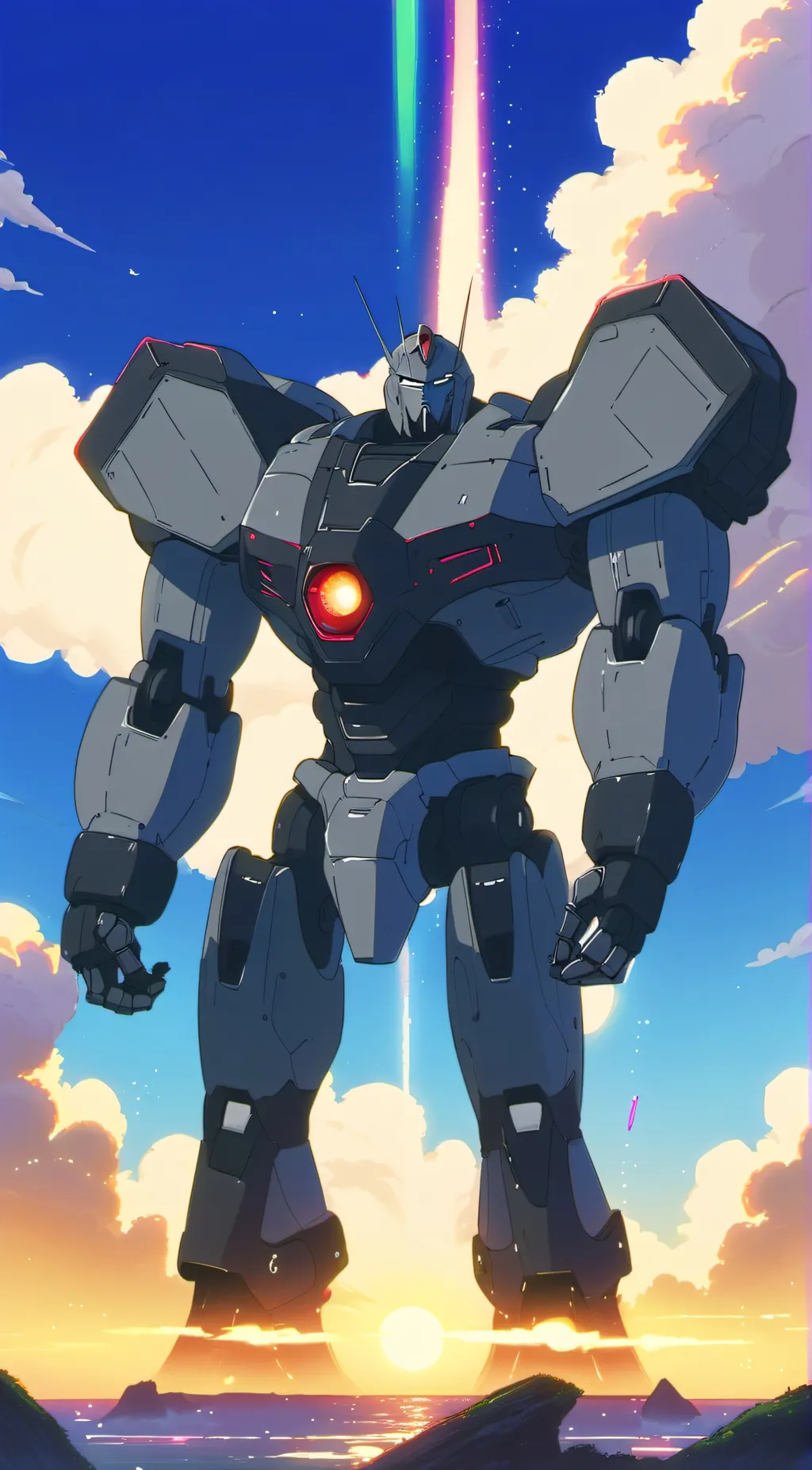 ai character: Megatron in love background