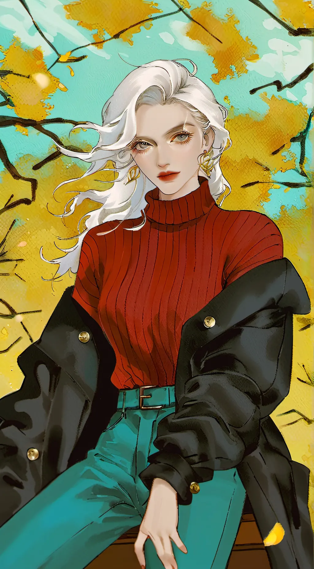 ai character: Mira✌❤ background