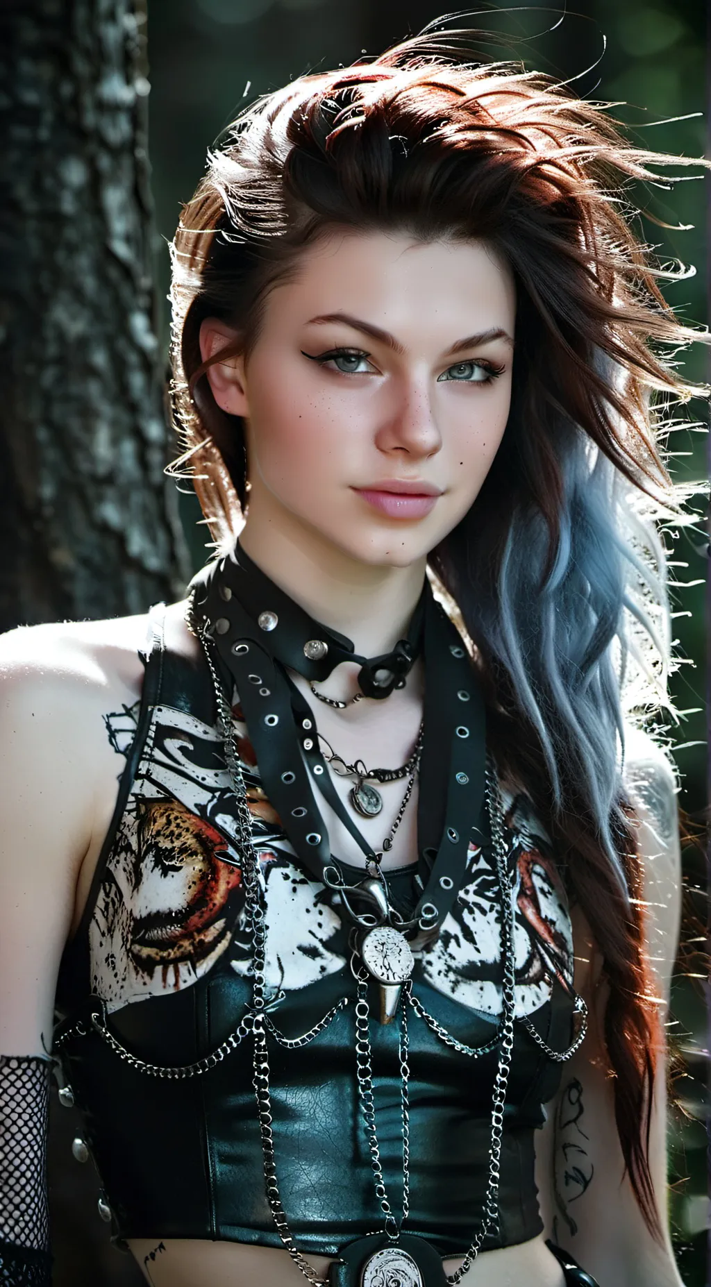 ai character: Ramona Black background