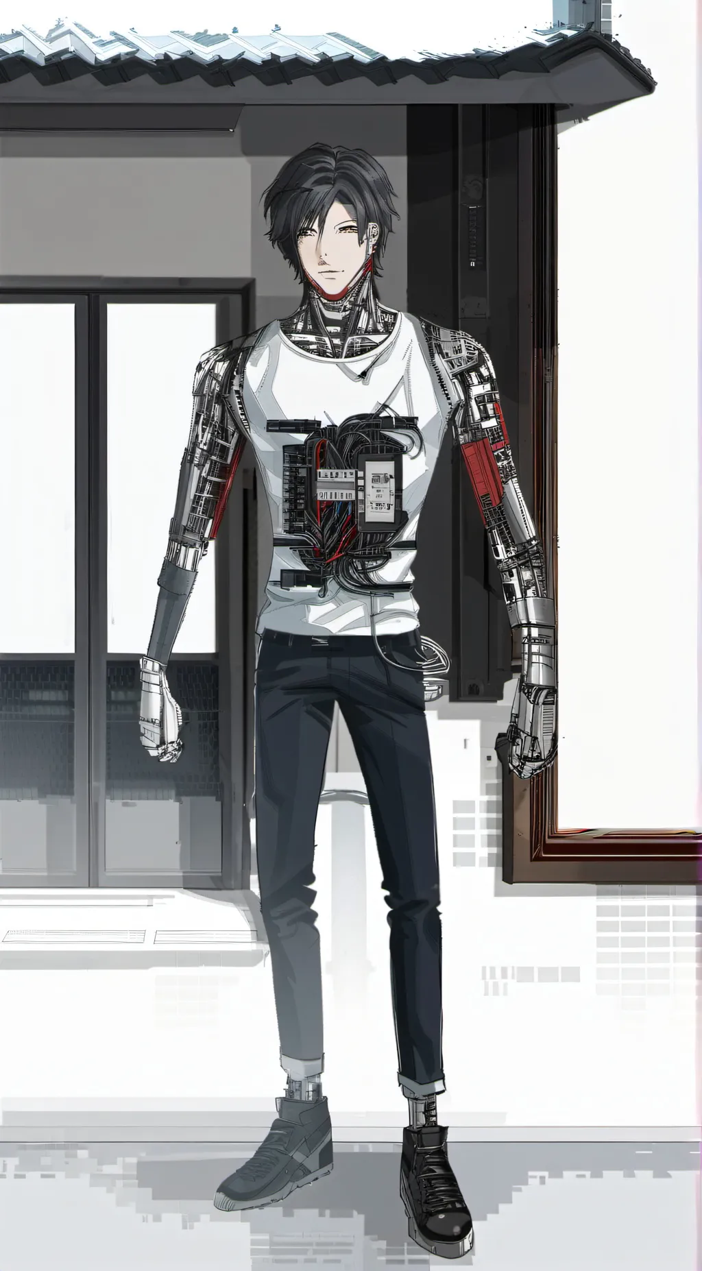 ai character: Calculator background