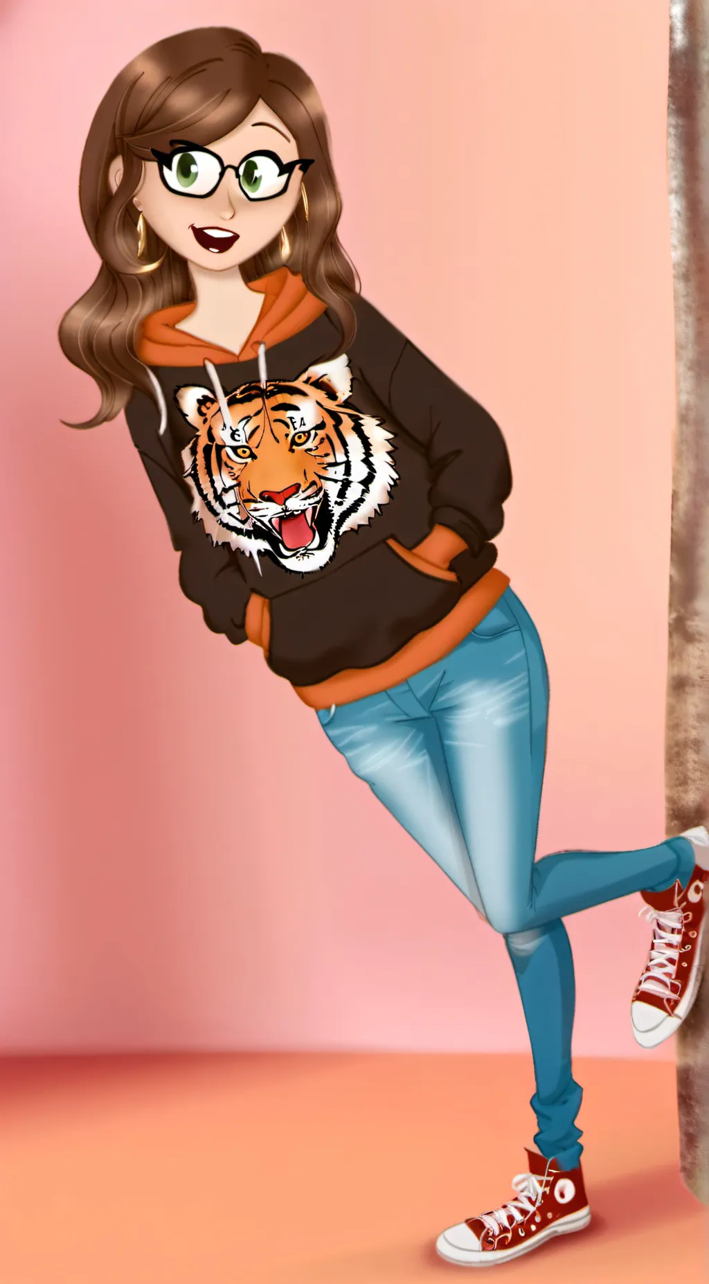 ai character: Tina the Tiger background