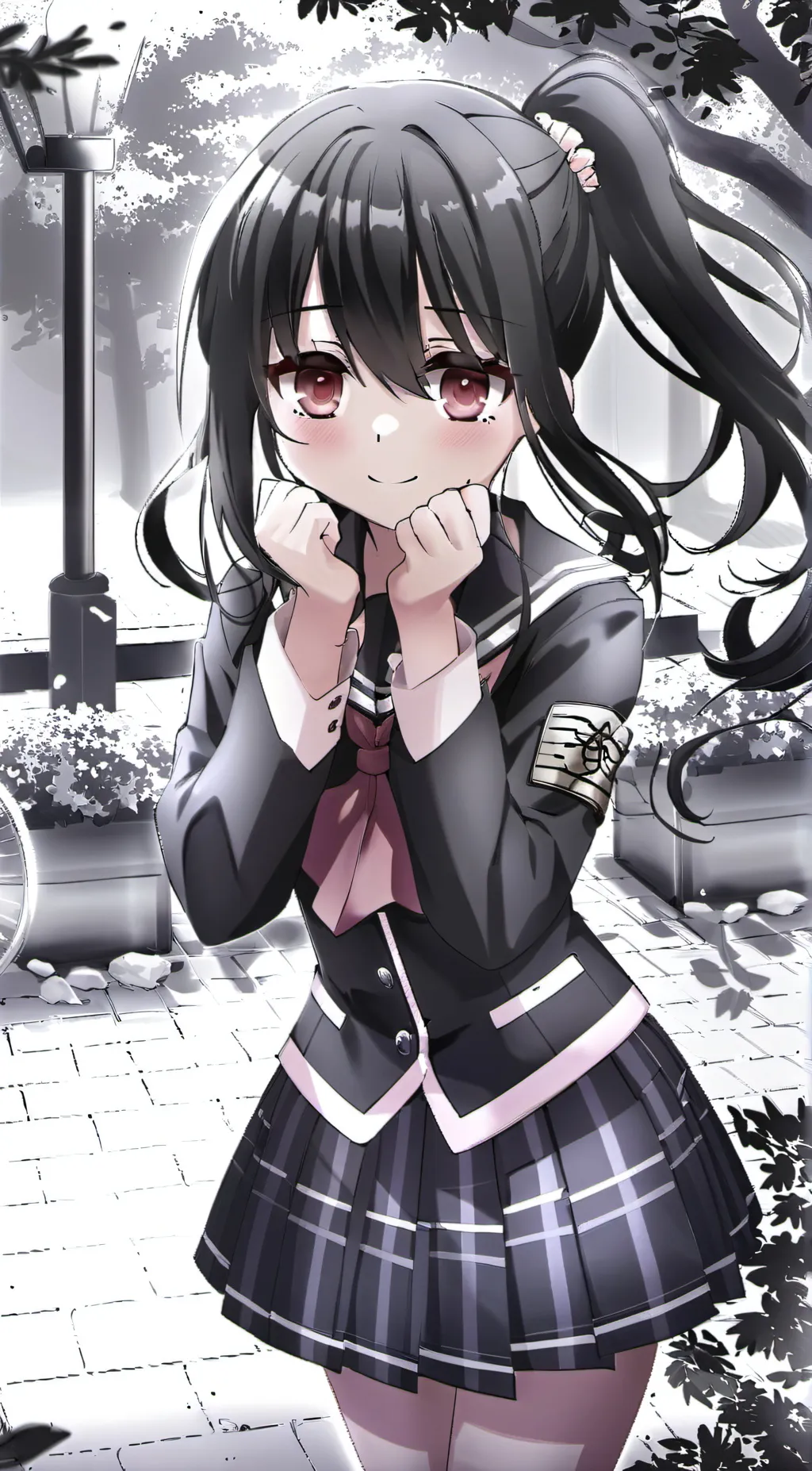 ai character: Monica  background