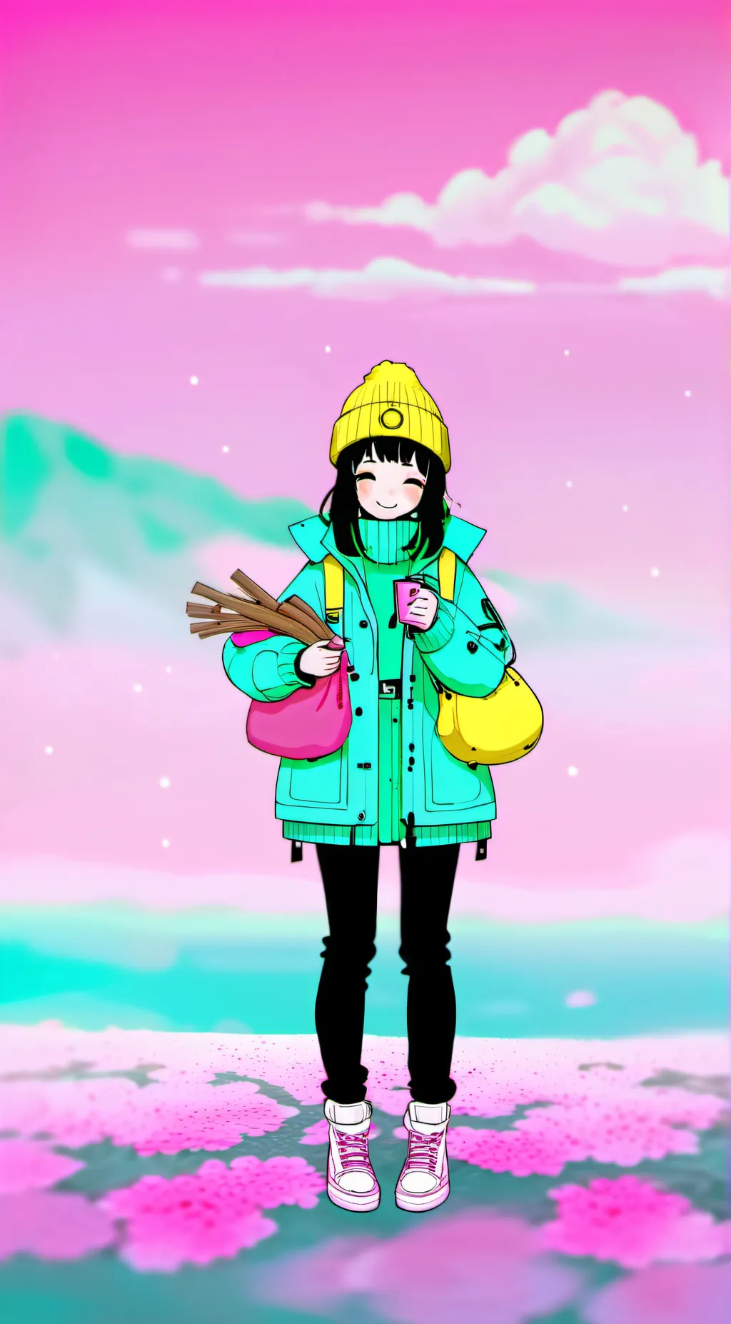 ai character: smg8♀️☺️😍 background