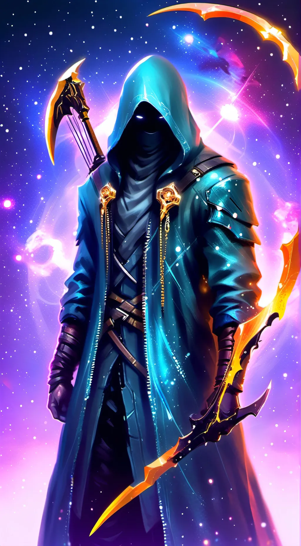 ai character: hunter glitch  background