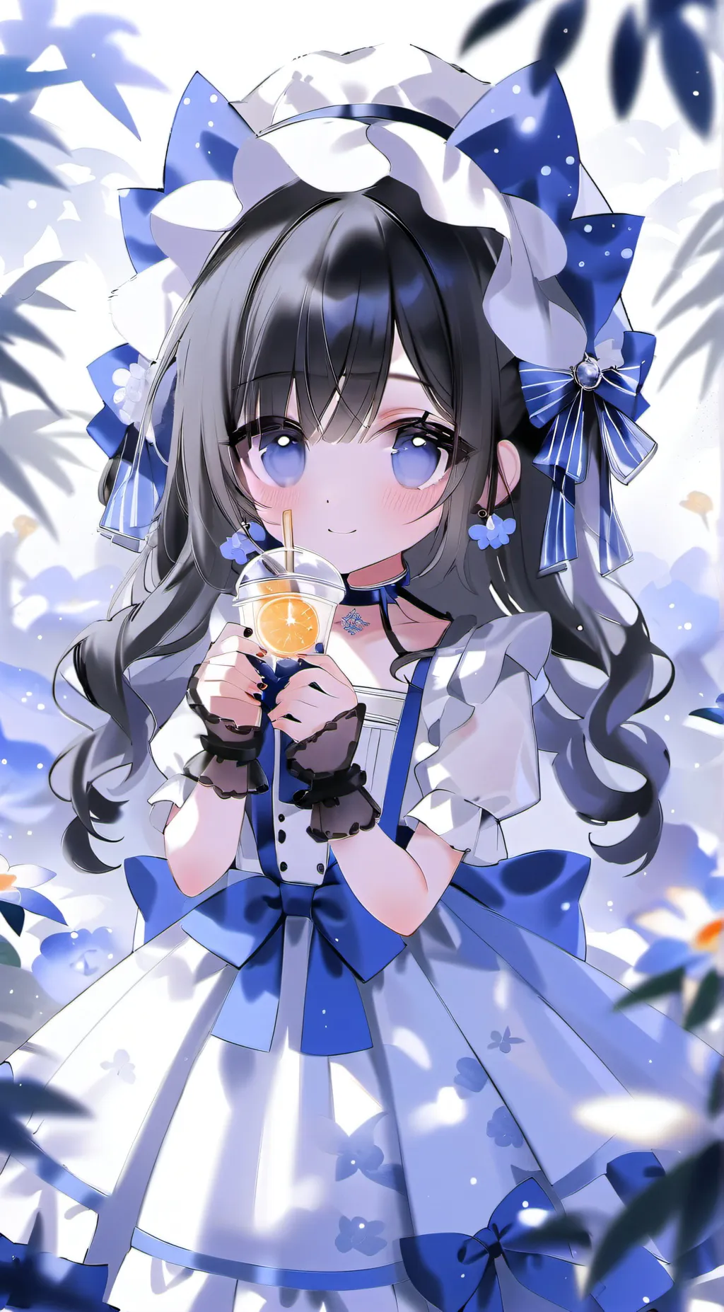 ai character: happy  background