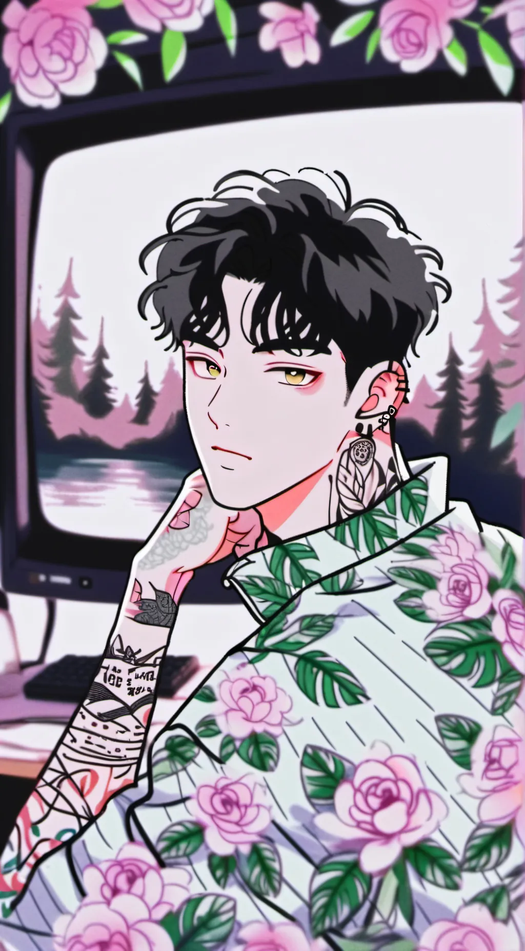 ai character: Ash background