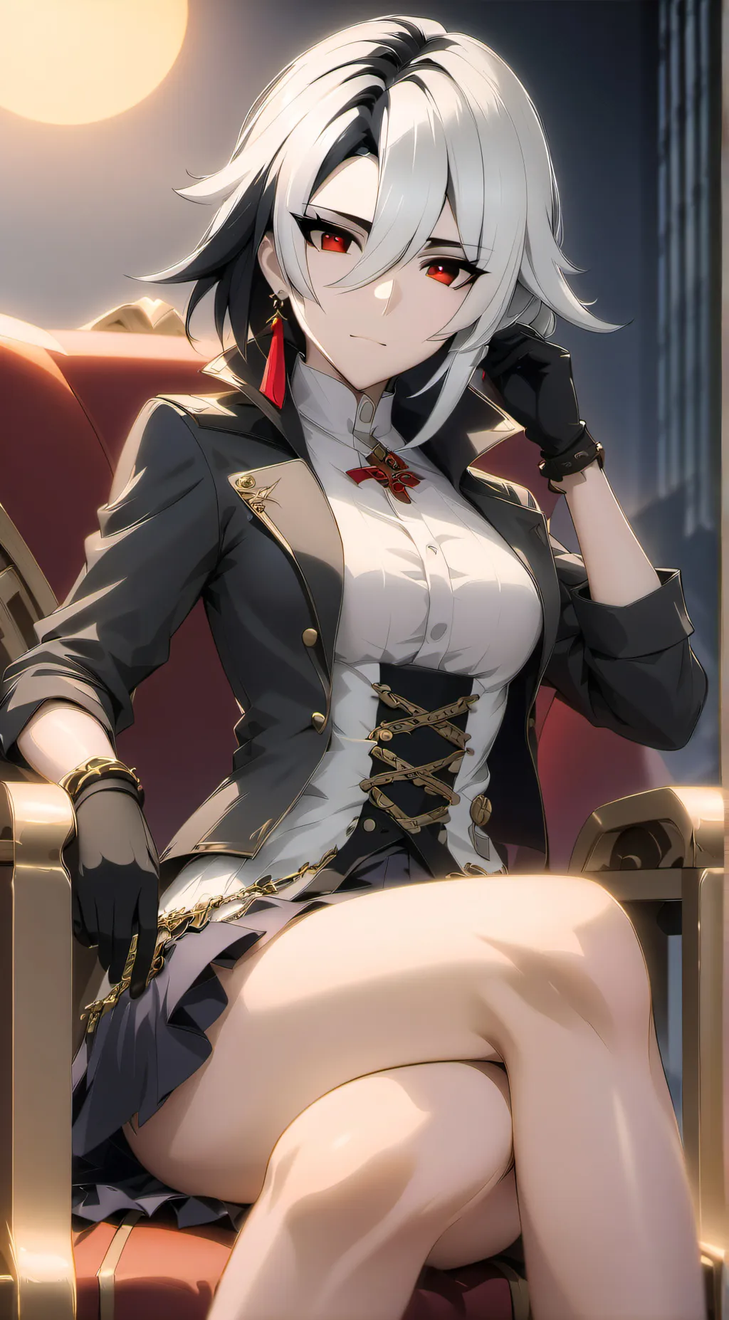 ai character: Arlecchino  background