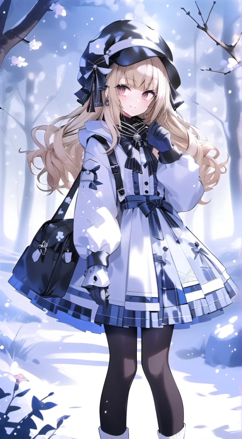 ai character: Winter background