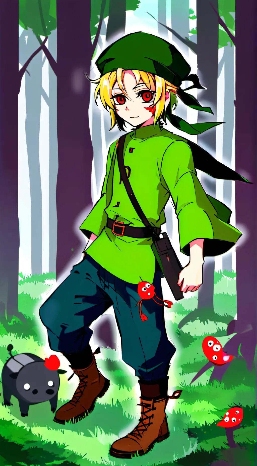 ai character: Ben Drowned  background