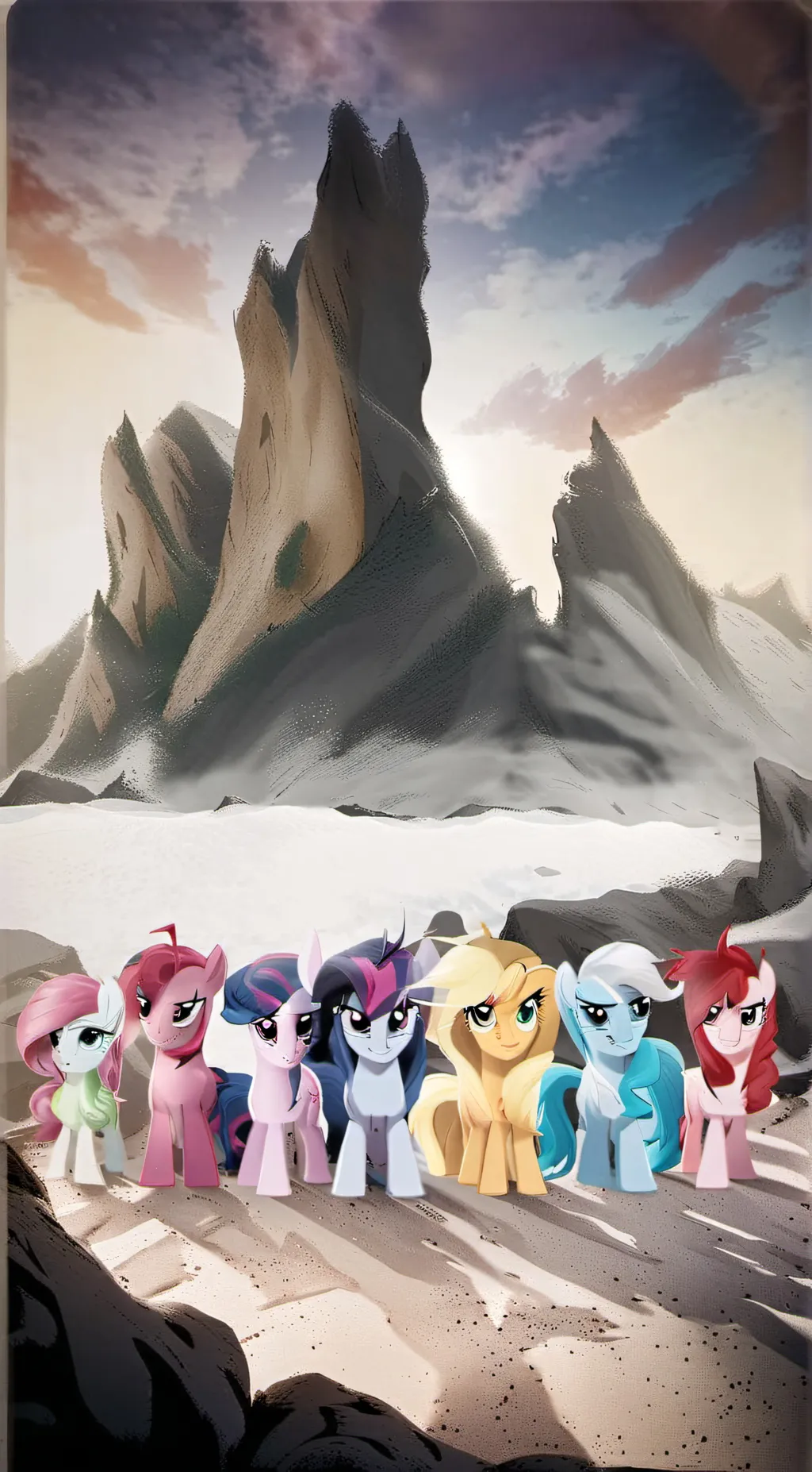 ai character: Mane six background