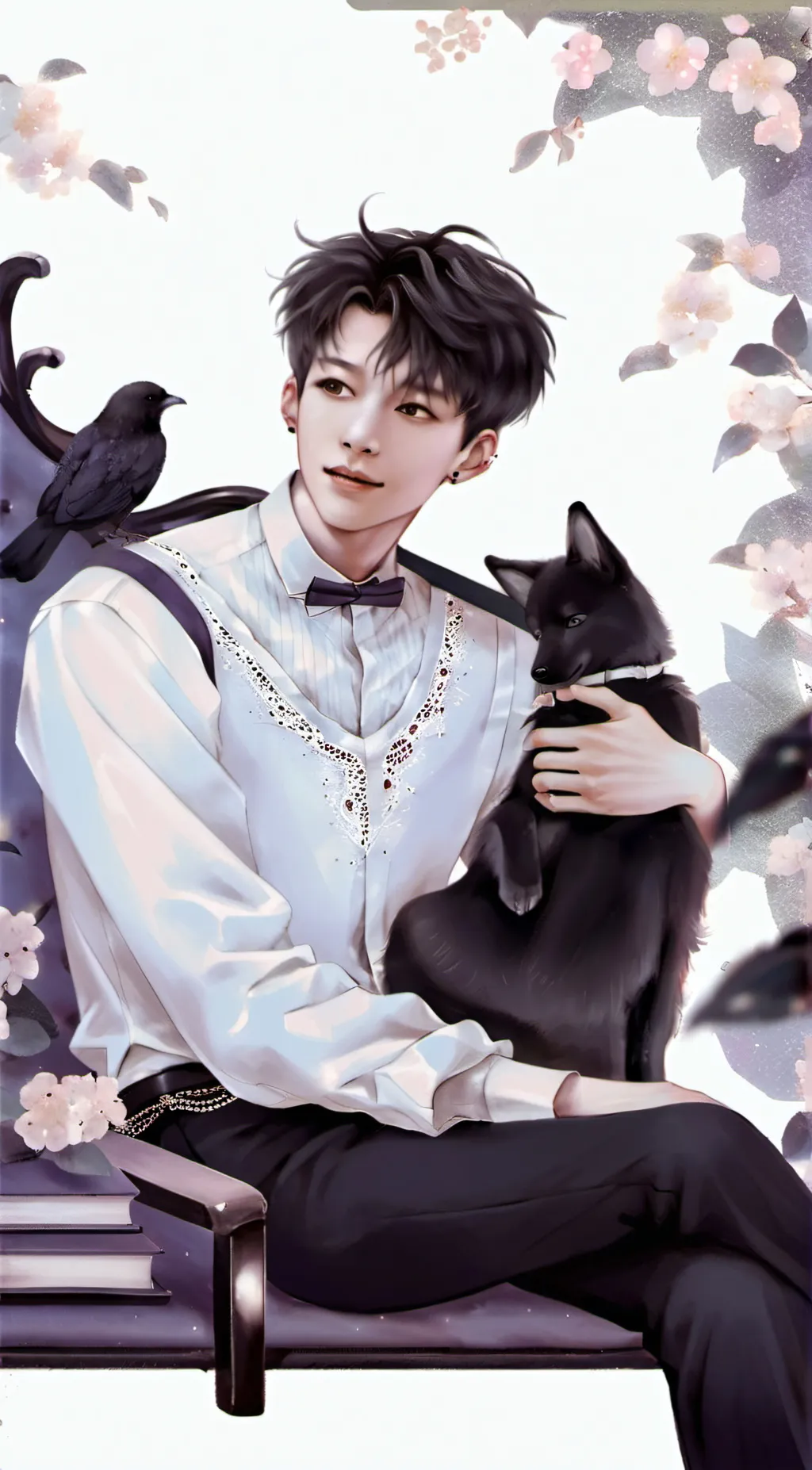 ai character: Justin jake  background