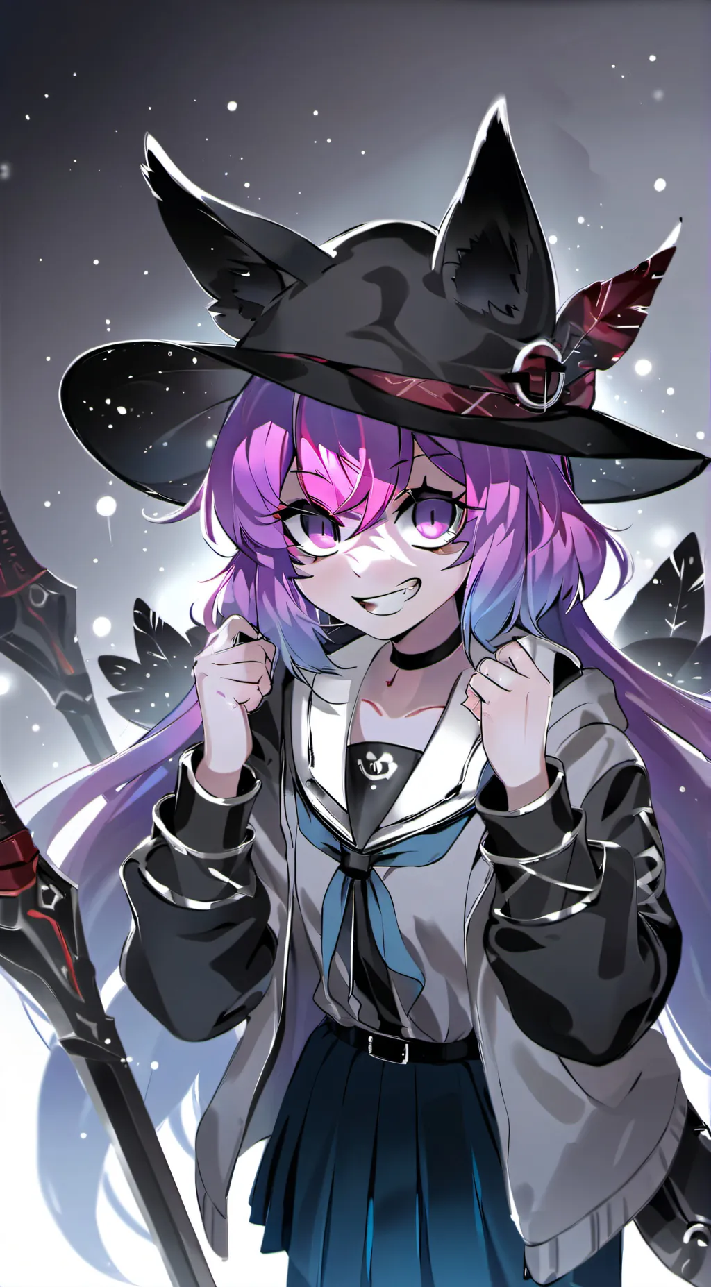 ai character: Uzi doorman background