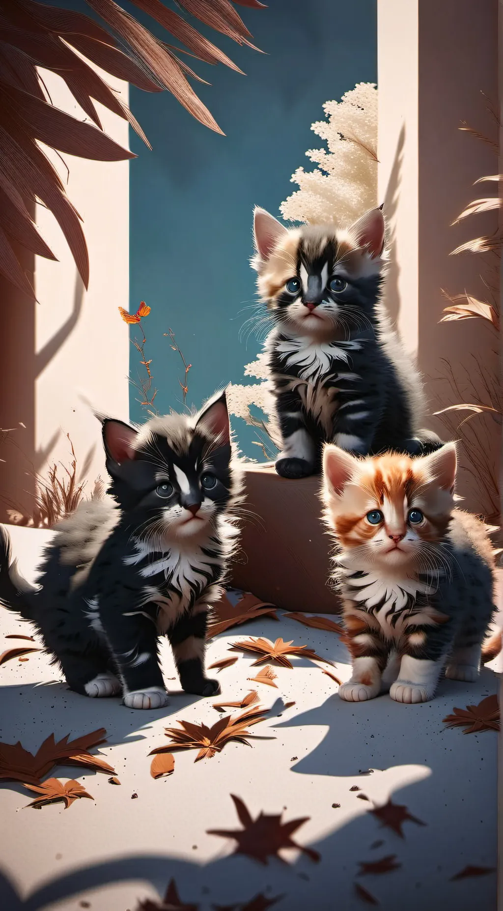 ai character: Kittens lost 2.0 background