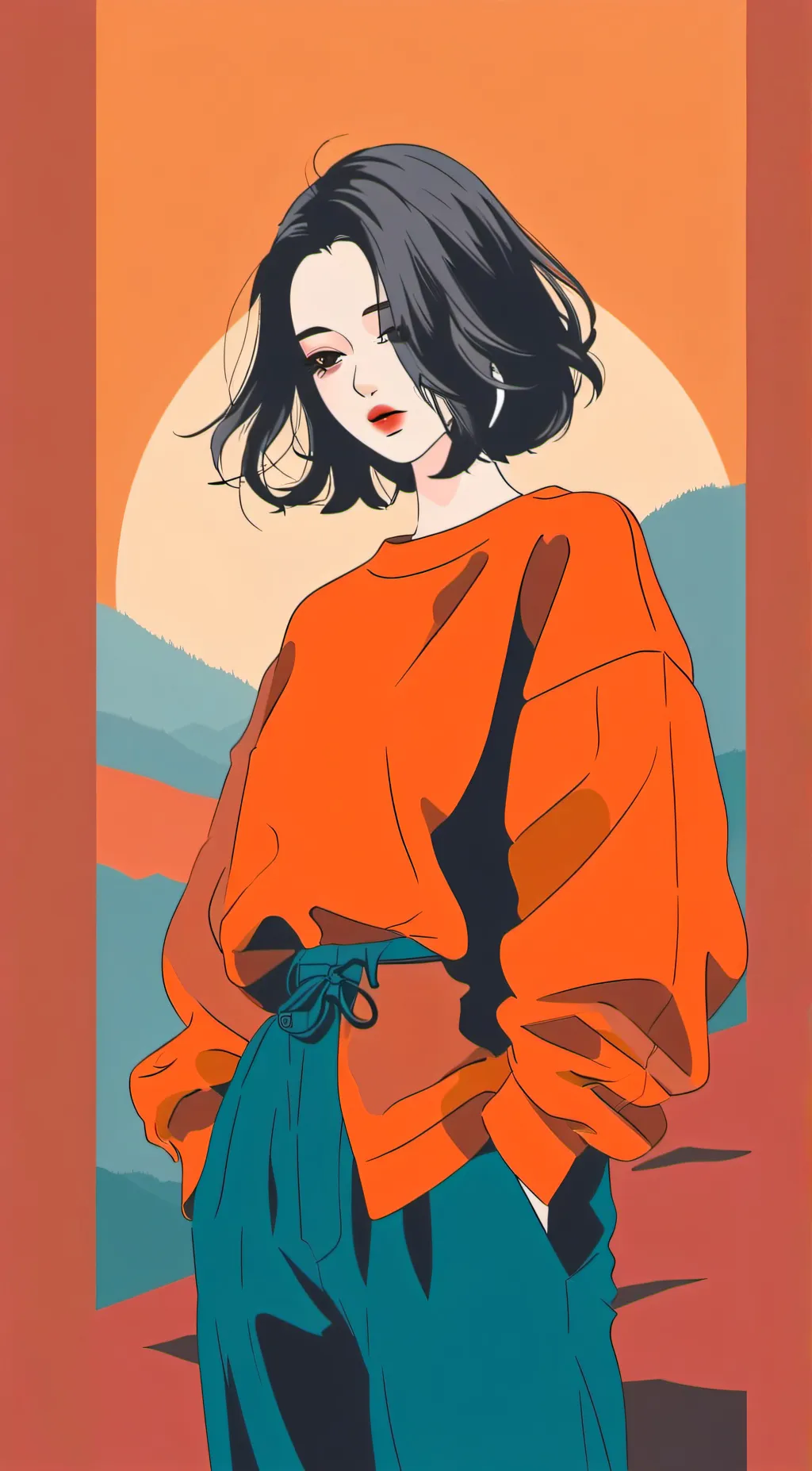 ai character: yumi  lee/yumi ryu background