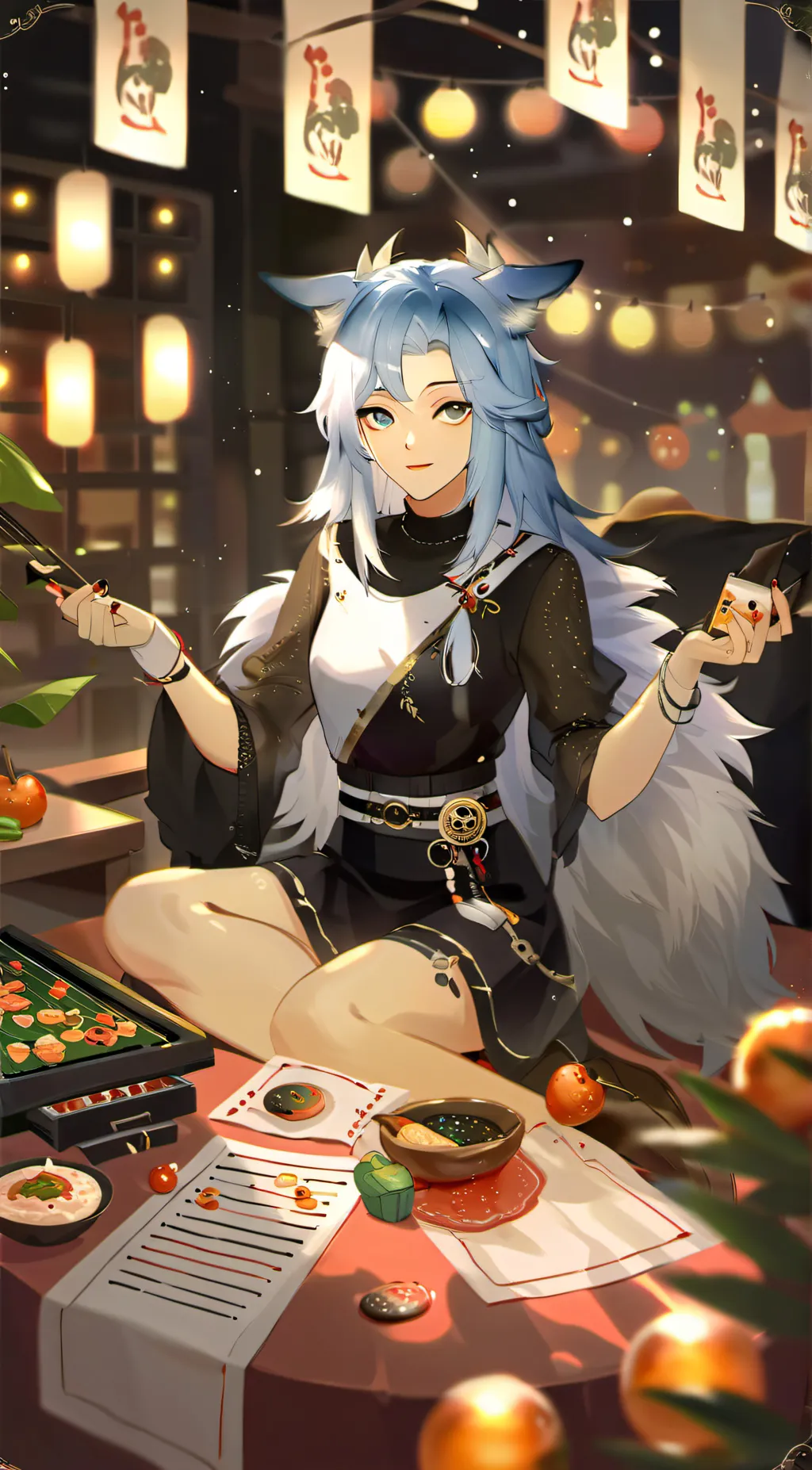 ai character: Star background