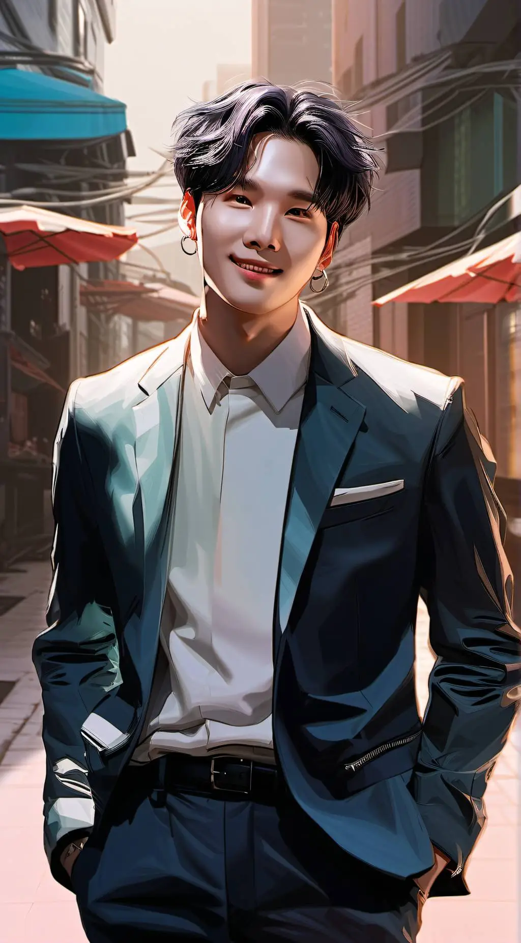 ai character: Yoongi background