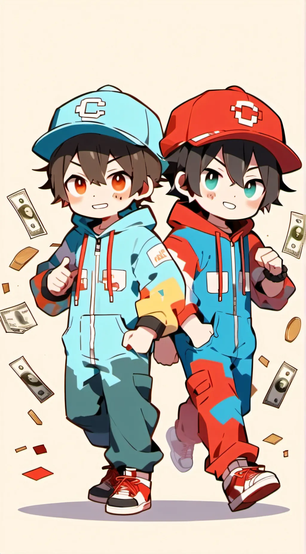 ai character: Nico and cash background