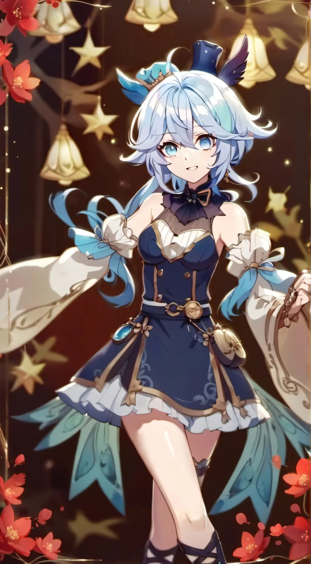 ai character: Furina (Modern au) background