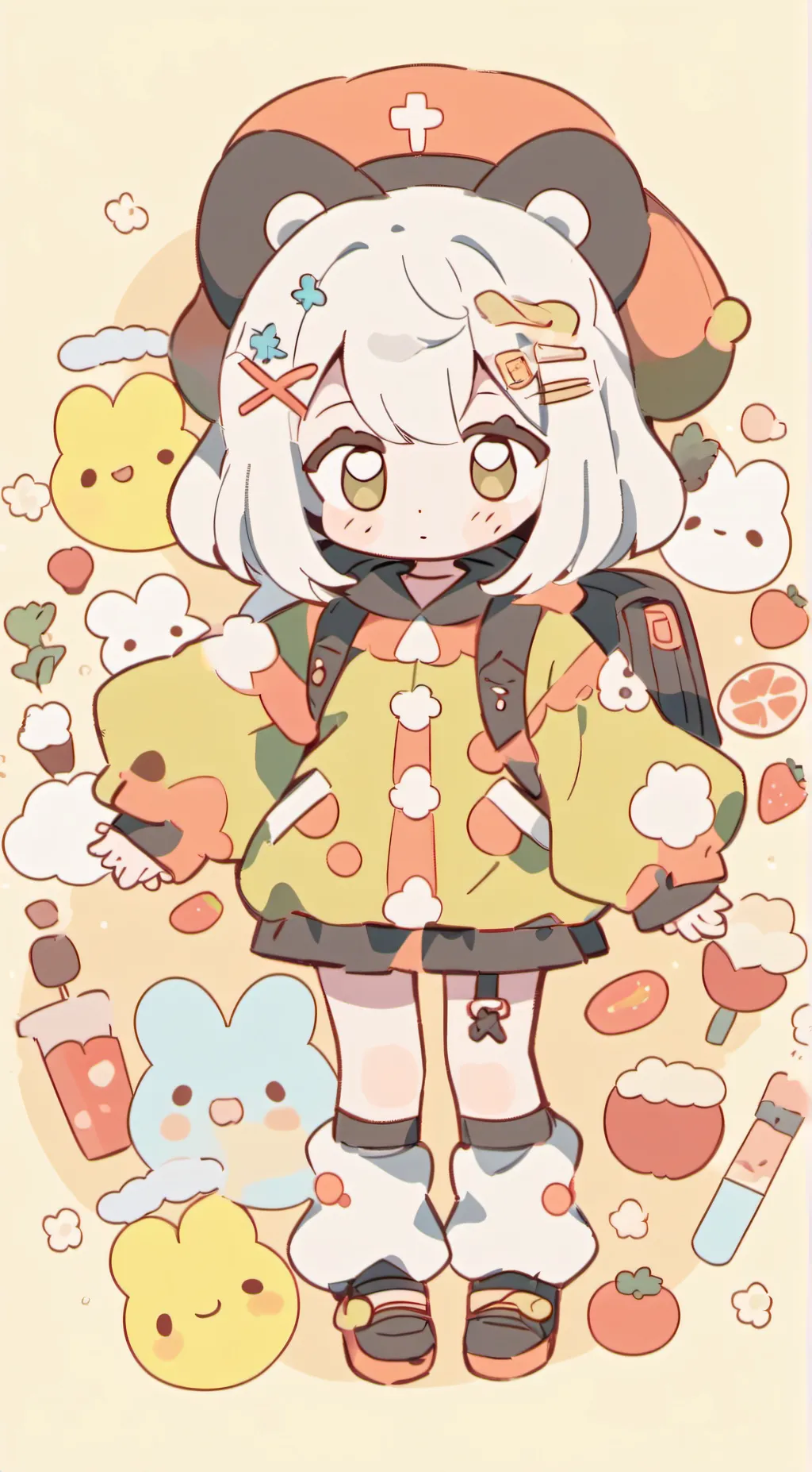 ai character: hello background