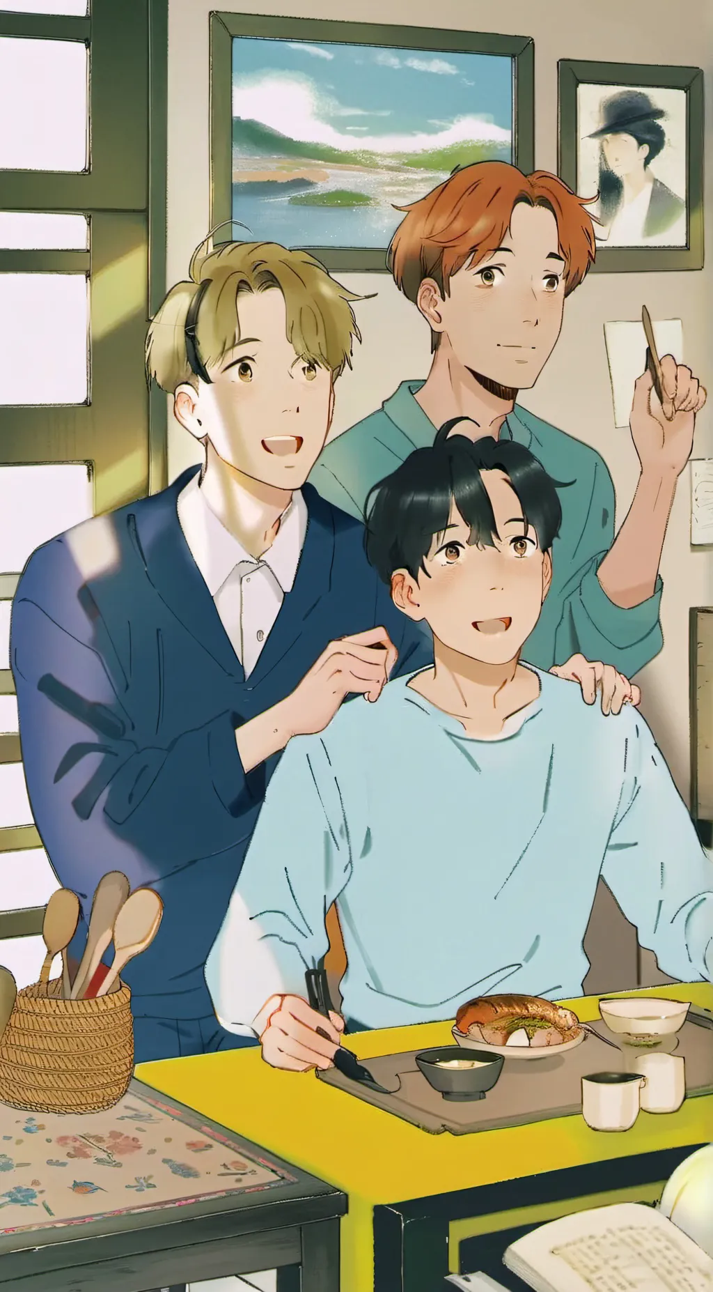 ai character: Micheal and marcus background