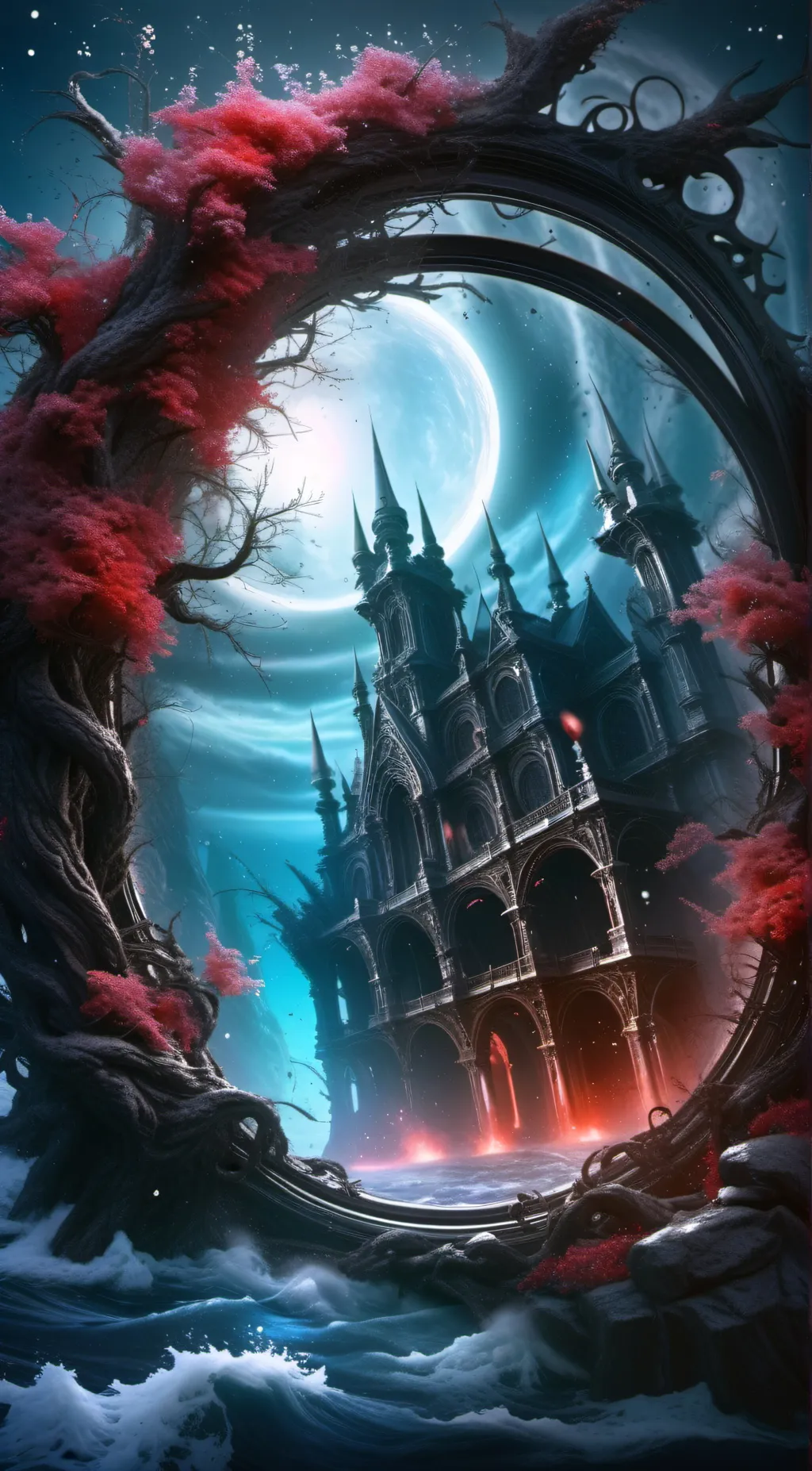 ai character: Everglade Castle background