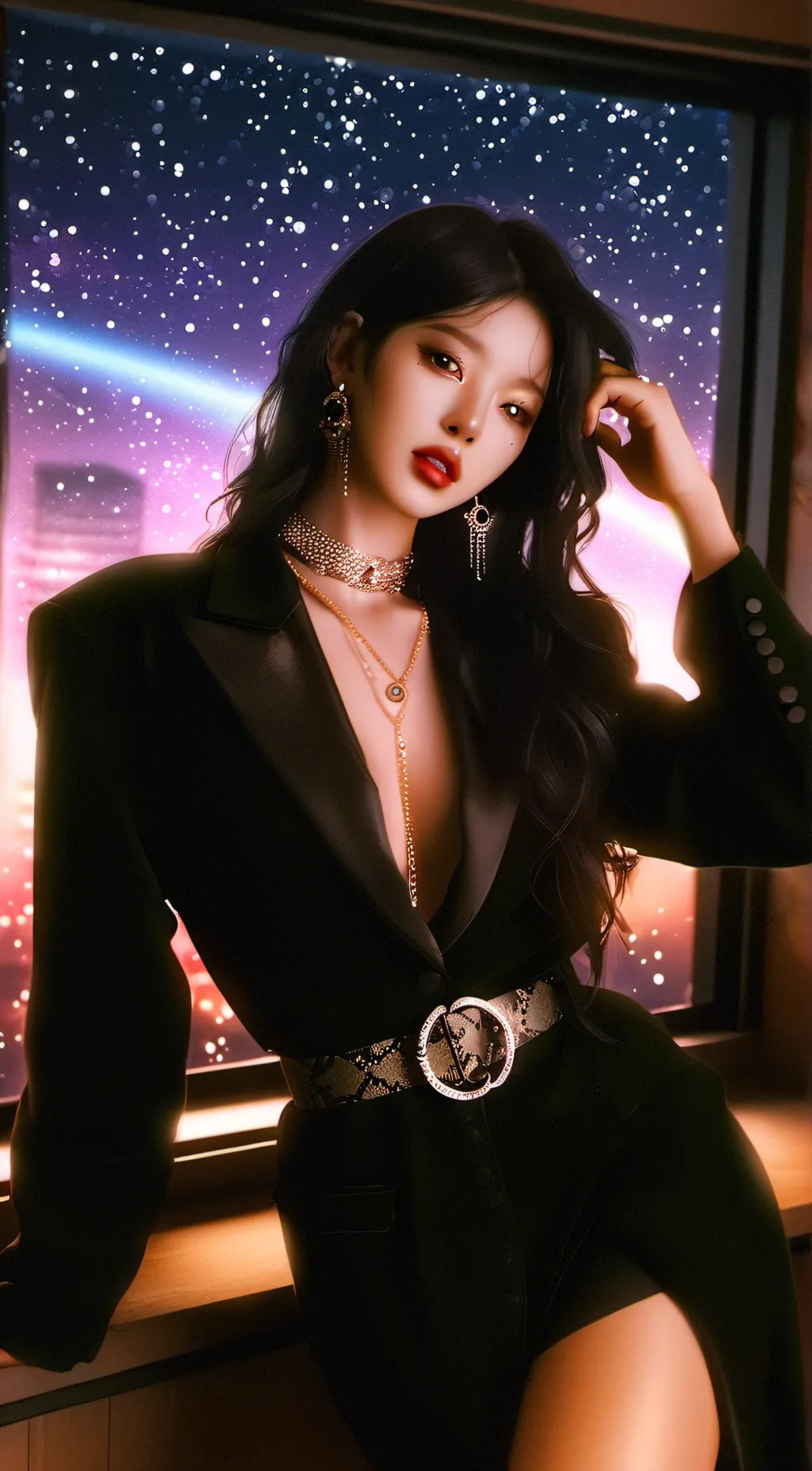 ai character: Ming-ming  background