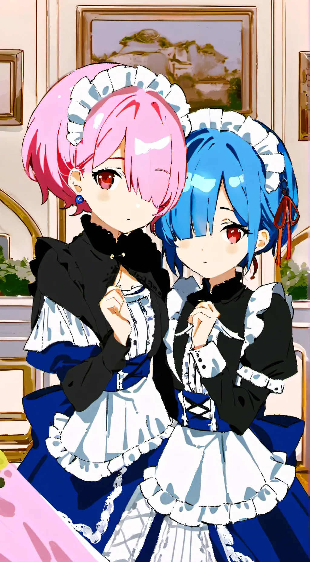 ai character: Ram & Rem background