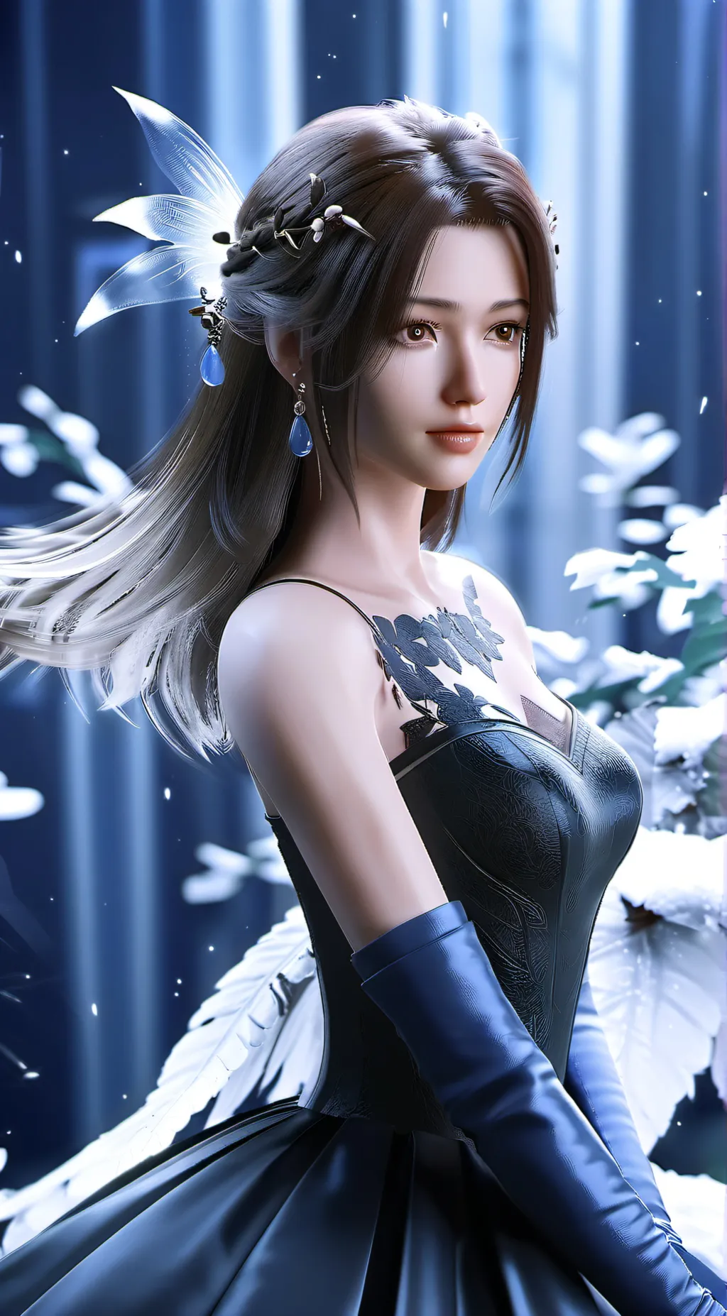 ai character: Liz  background