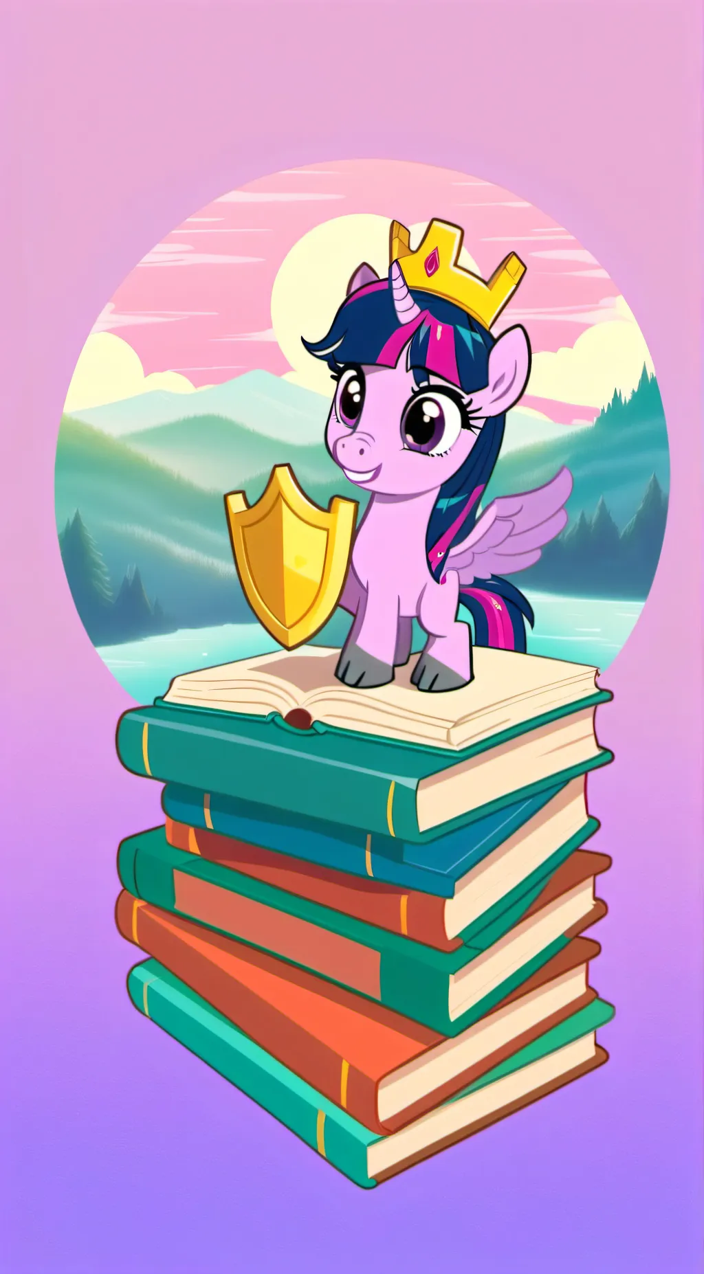 ai character: Twilight Sparkle background