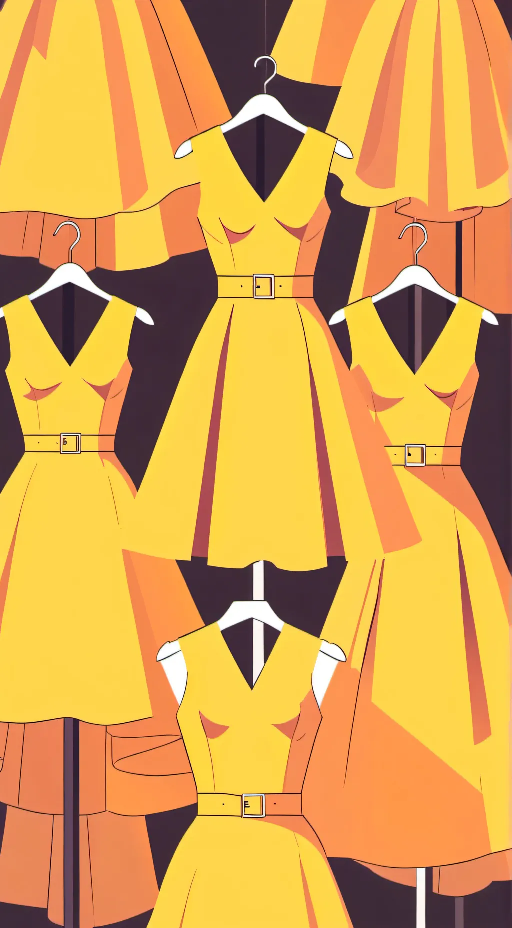 ai character: yellow Dress world background