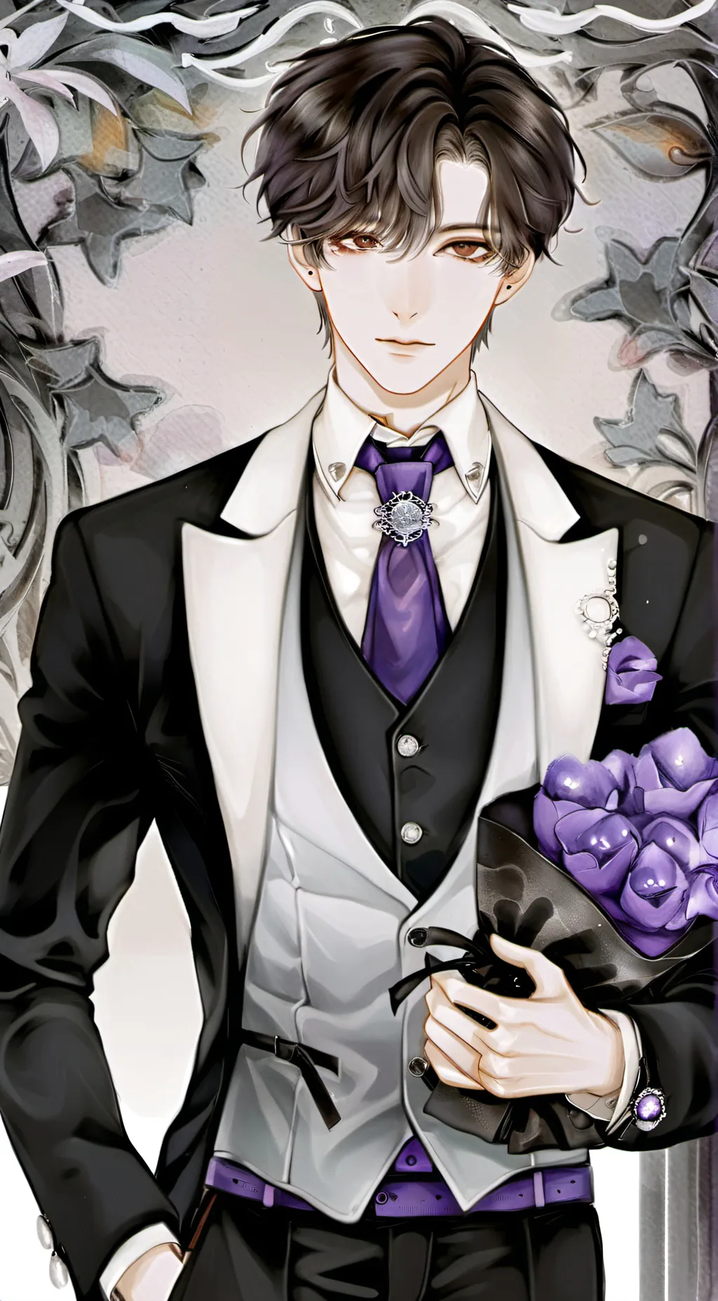 ai character: Arthur Johnson  background