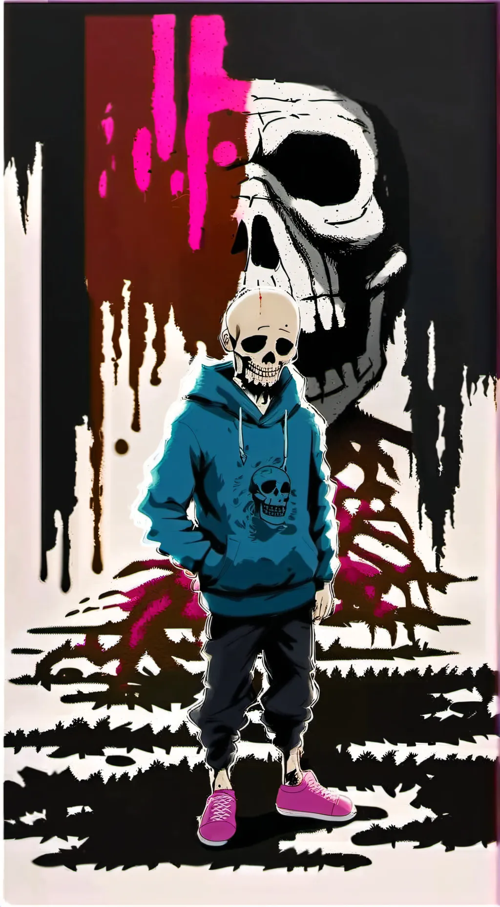 ai character: Sans background